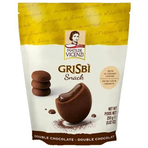 Печенье Grisbi с шоколадным кремом, 250 г печенье ozmo hoppo с шоколадным кремом 40г