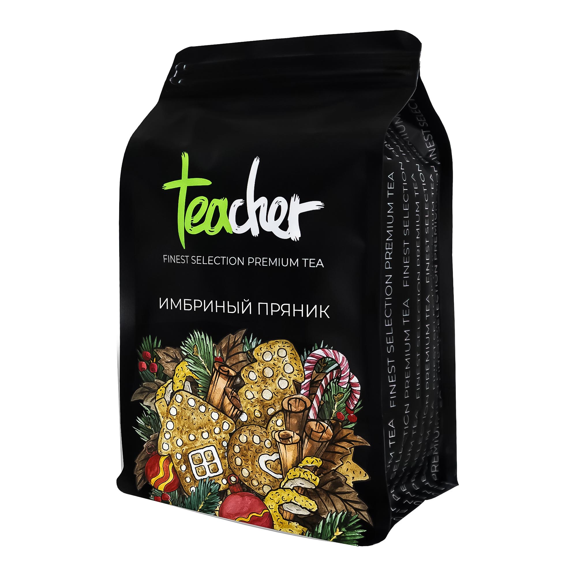 Чай черный Teacher Имбирный пряник 500 г подарочный чай с новым годом вкус имбирный пряник 50 г