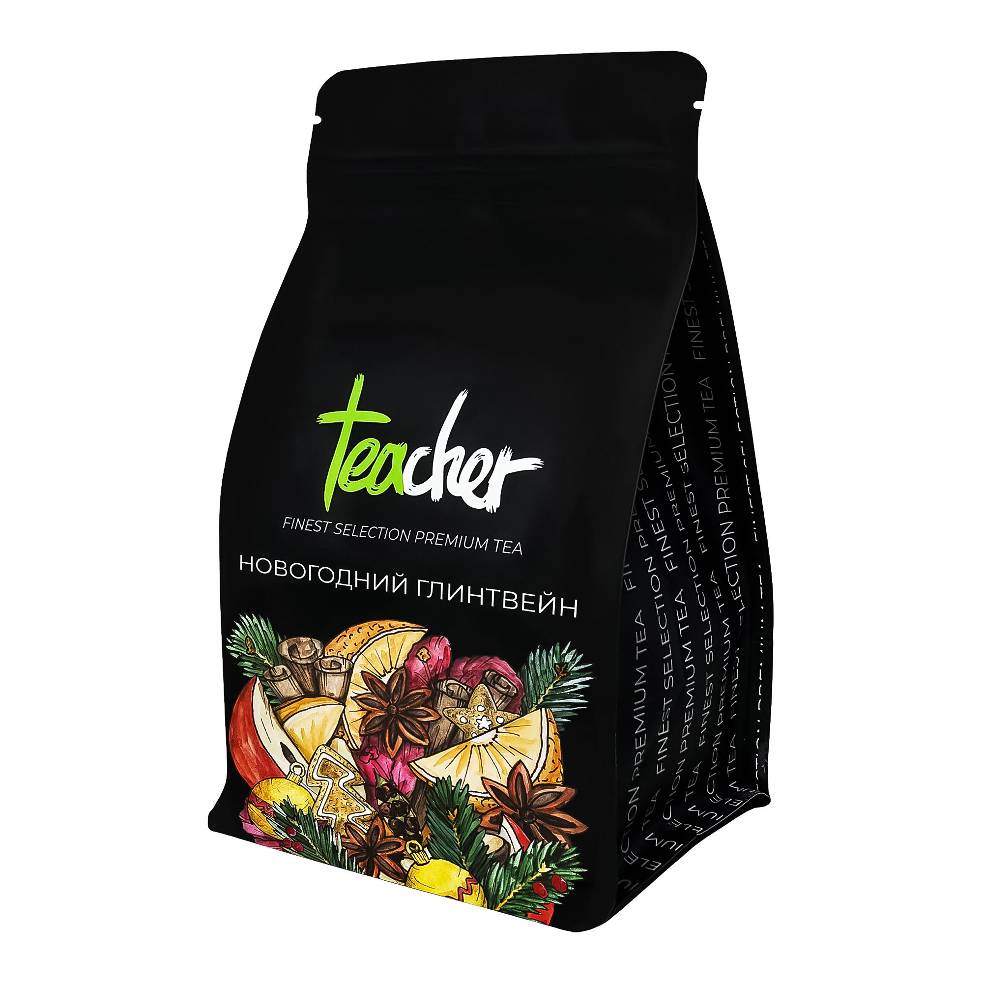 Чай Teacher Новогодний глинтвейн 250 г чай черный teacher изысканный бергамот 250 г