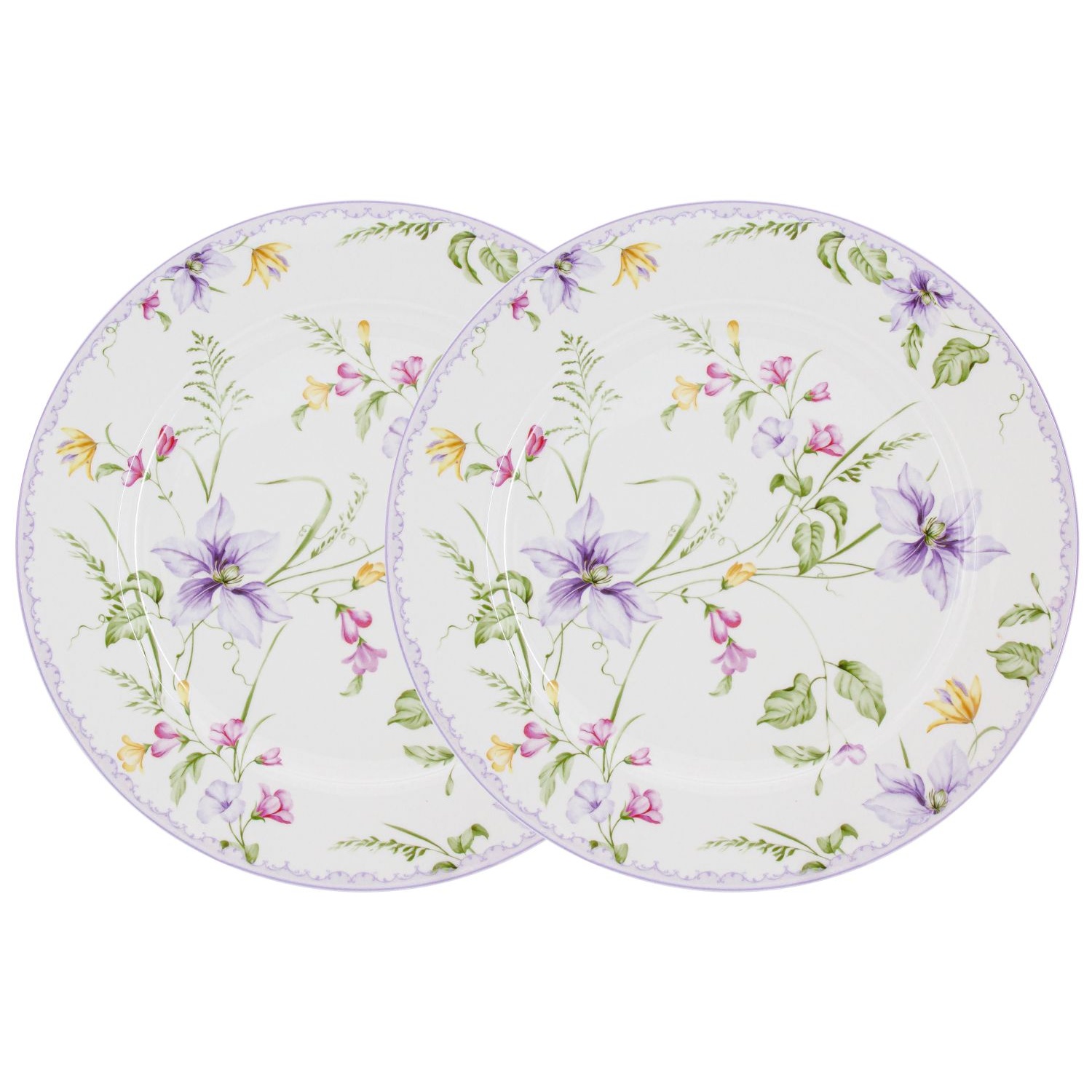 Набор из 2-х обеденных тарелок Anna Lafarg Primavera Селена 26,5 см набор обеденных тарелок anna lafarg primaver белый розамунда