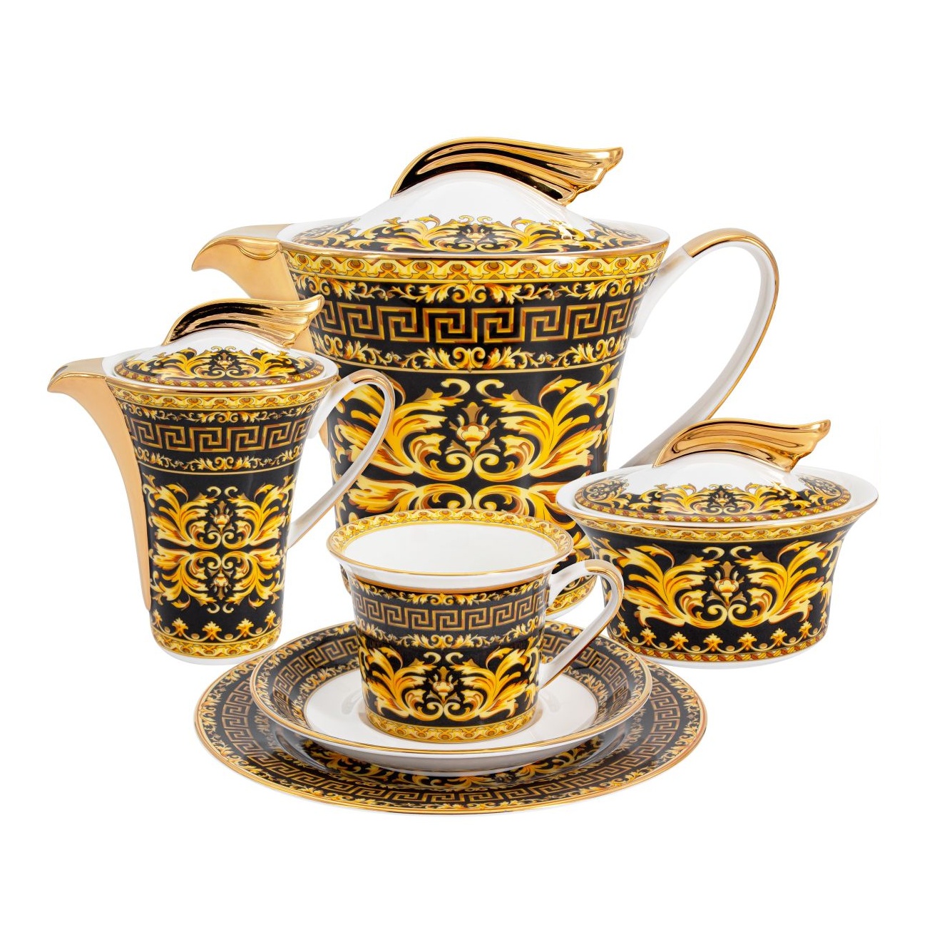 Сервиз чайный Royal Crown Турандот 21 предмет 6 персон молочник 200 мл tudor royal circle