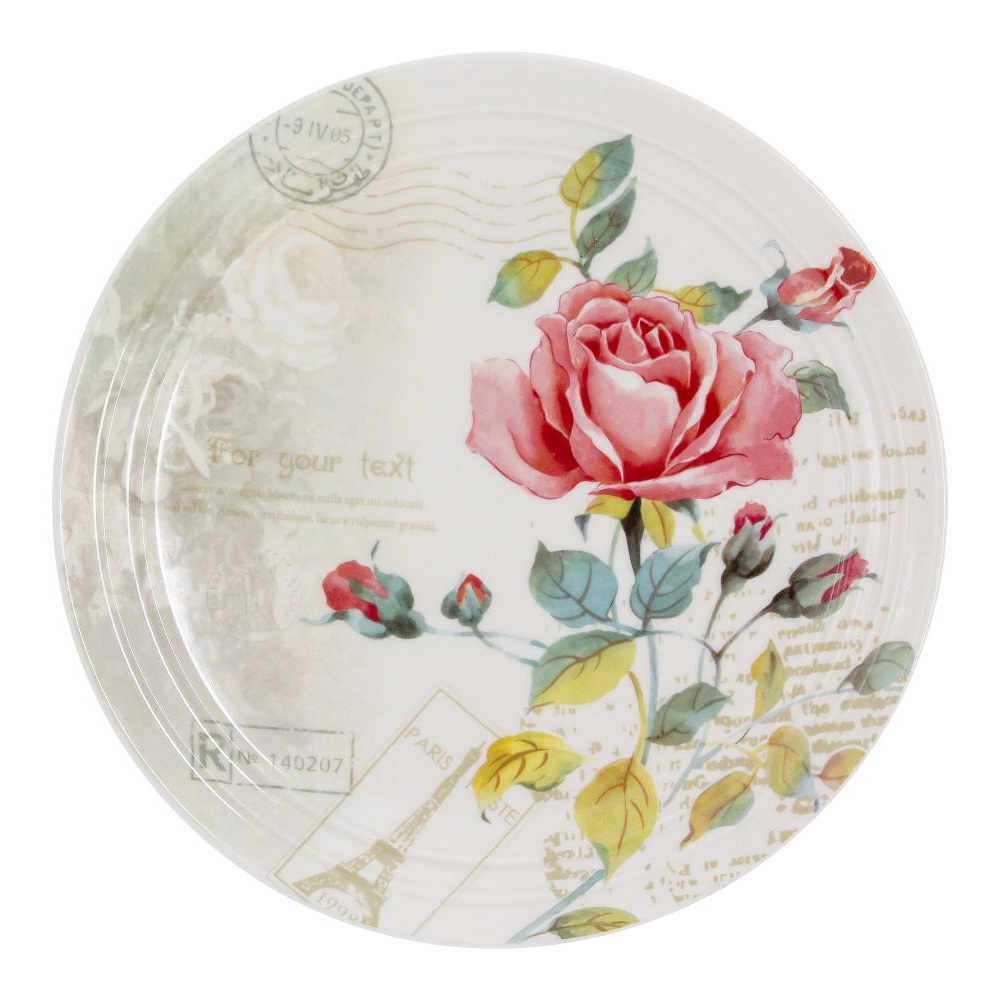 Тарелка закусочная Imari Розы Парижа 21 см что особенного в эйфелевой башне