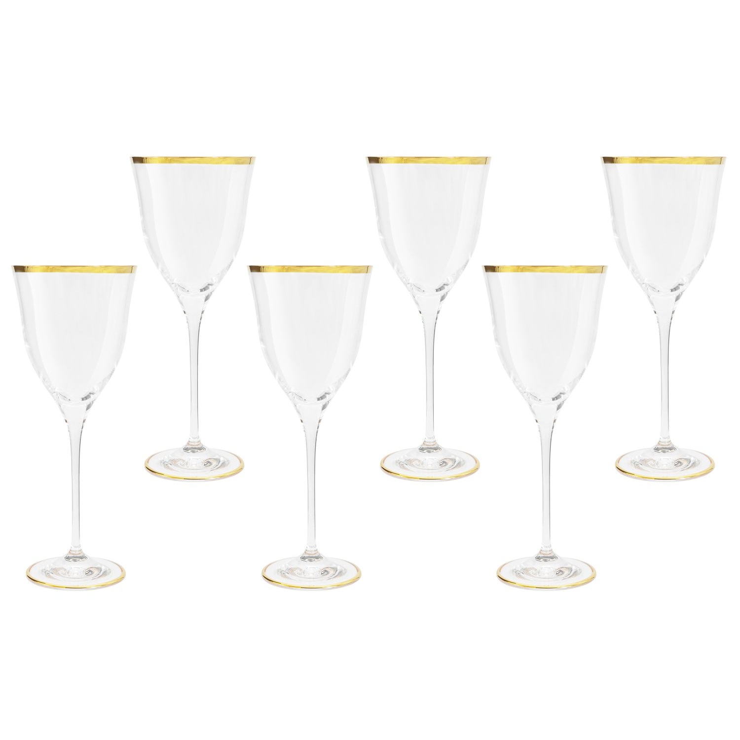 Набор бокалов для вина Same Сабина золото 6 шт набор бокалов для шампанского same сабина платина 6 шт