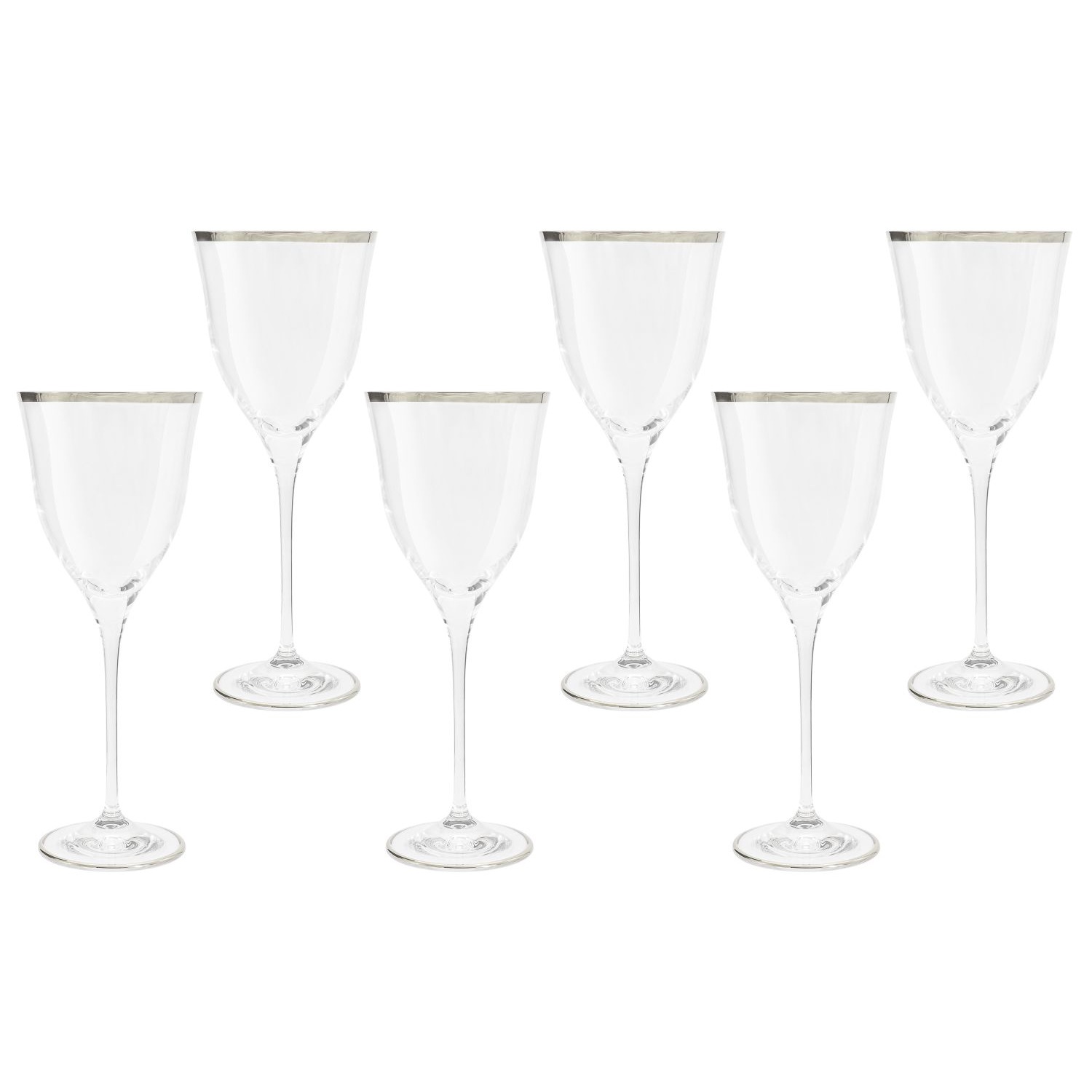 Набор бокалов для вина Same Сабина платина 6 шт набор стаканов для воды same сабина золото 6 шт