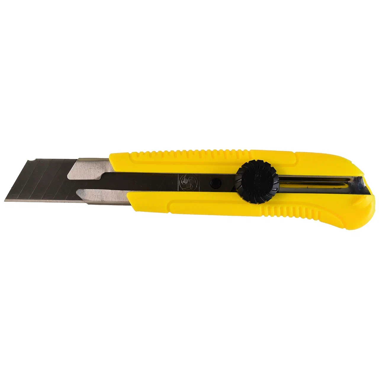 Нож с выдвижным лезвием КРЕОСТ 25 мм, цвет желтый - фото 3