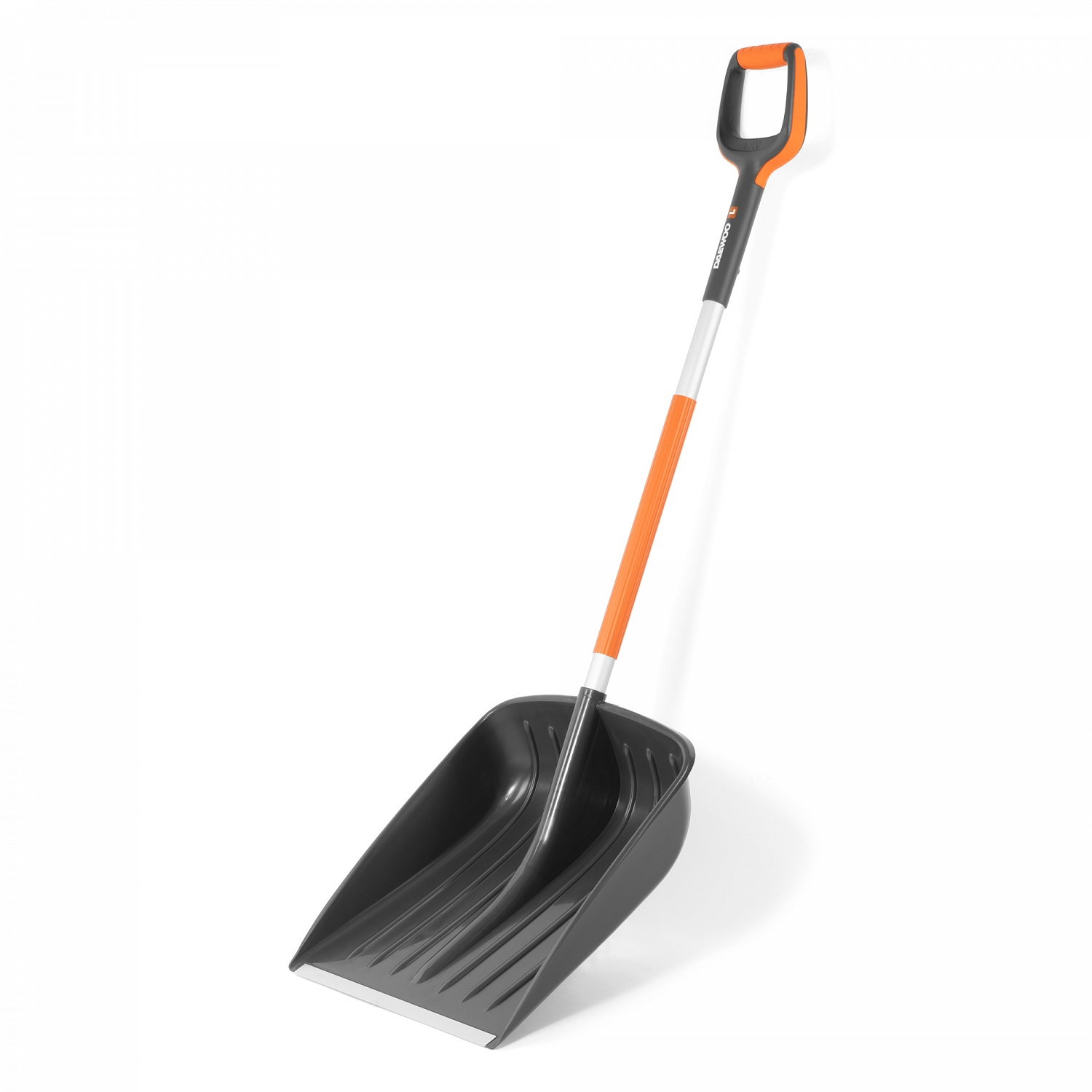 Лопата для уборки снега Daewoo чёрная с оранжевым 51х46 см (DAST 50)