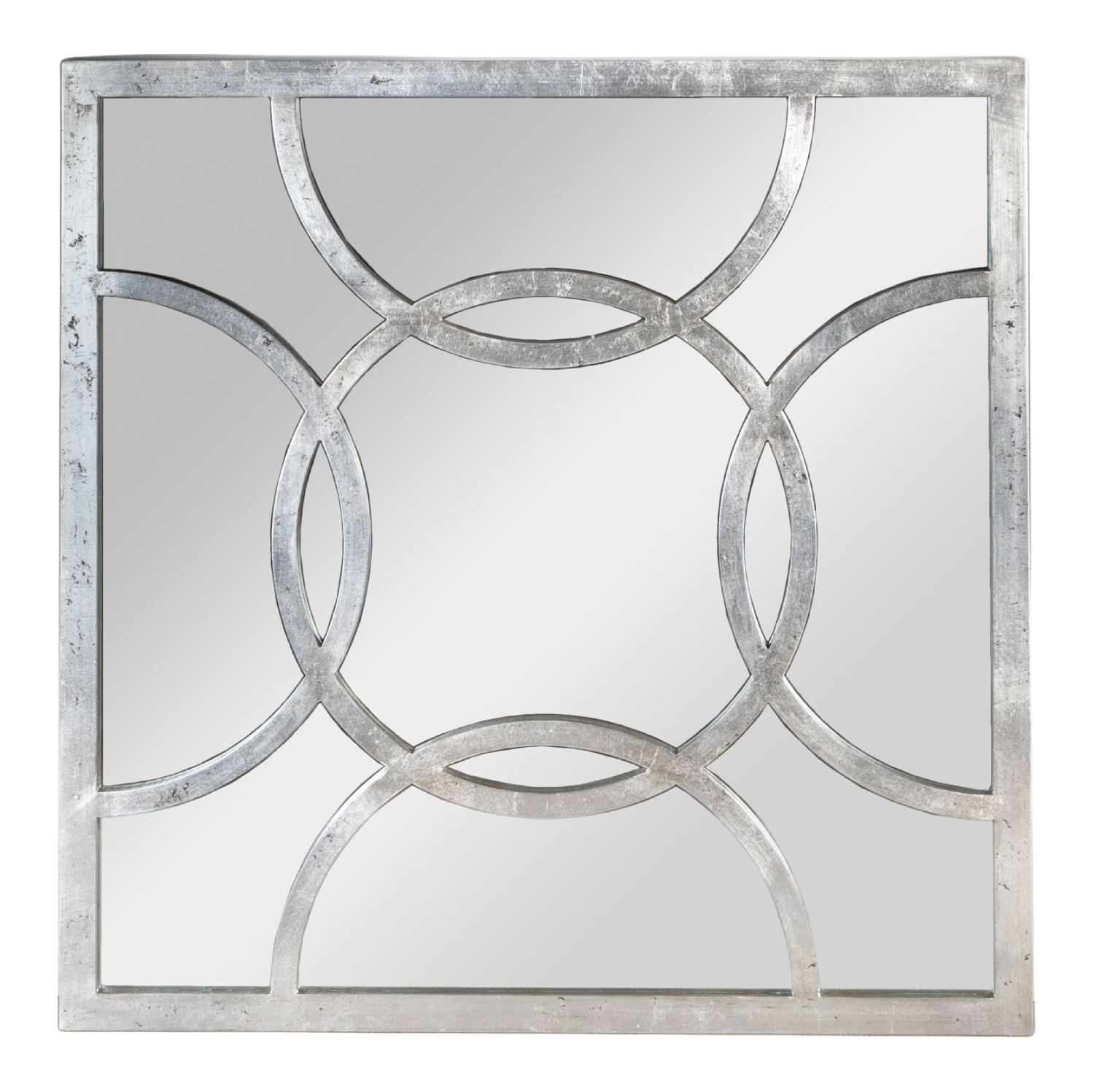 Зеркало Glasar серебристое 80x2x80 см зеркало glasar белое 80x2x80 см