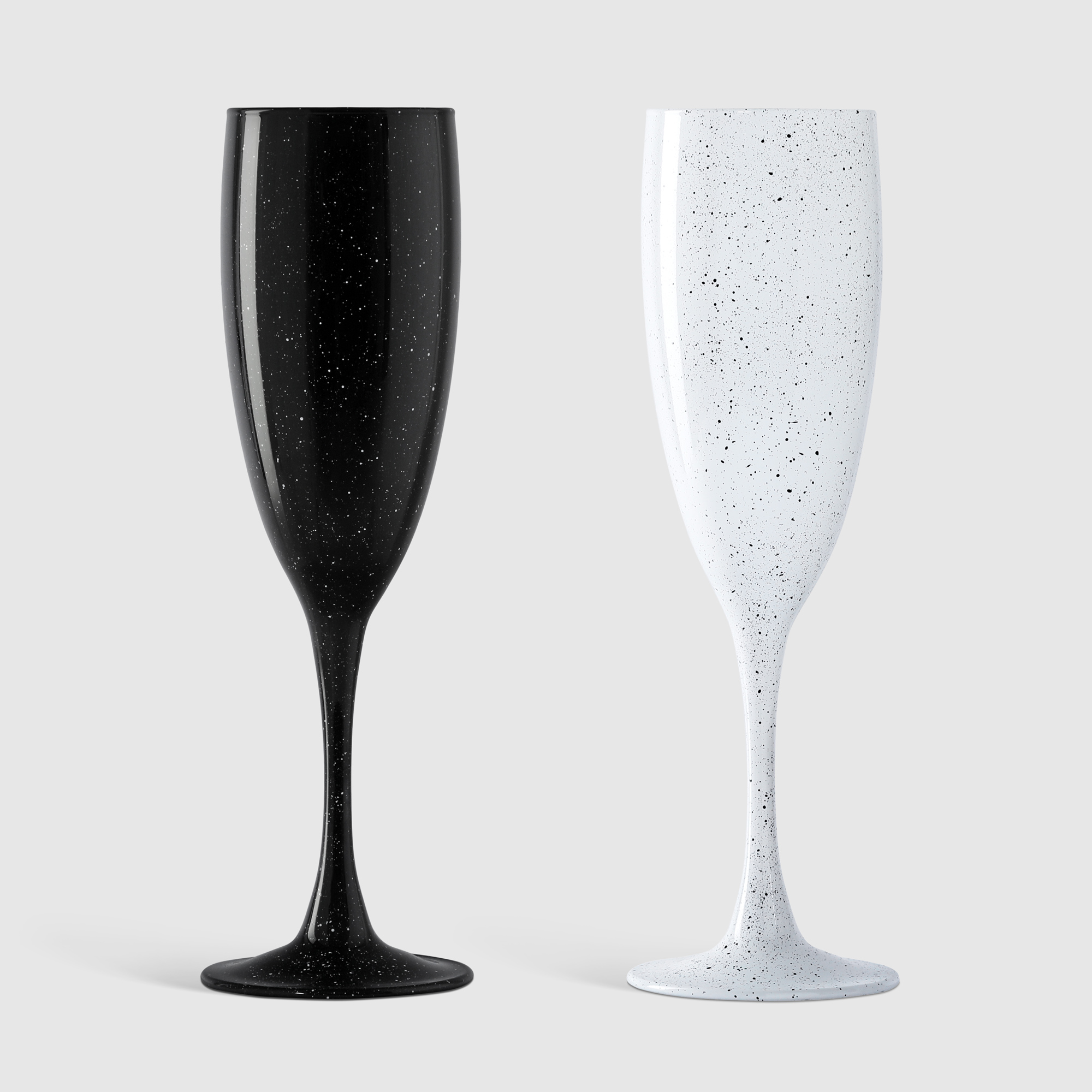 фото Набор бокалов для шампанского royal garden black&white, 170 мл 2 шт