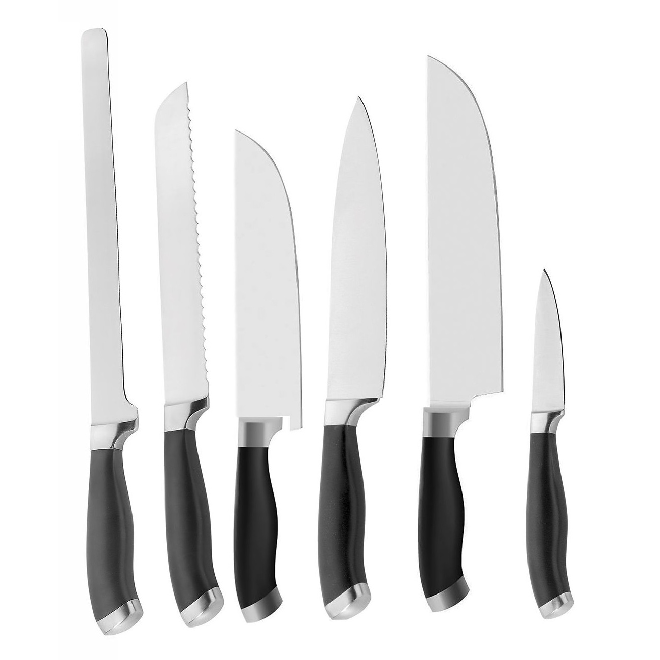 Набор ножей Pintinox 6 шт в деревянной подставке - фото 2