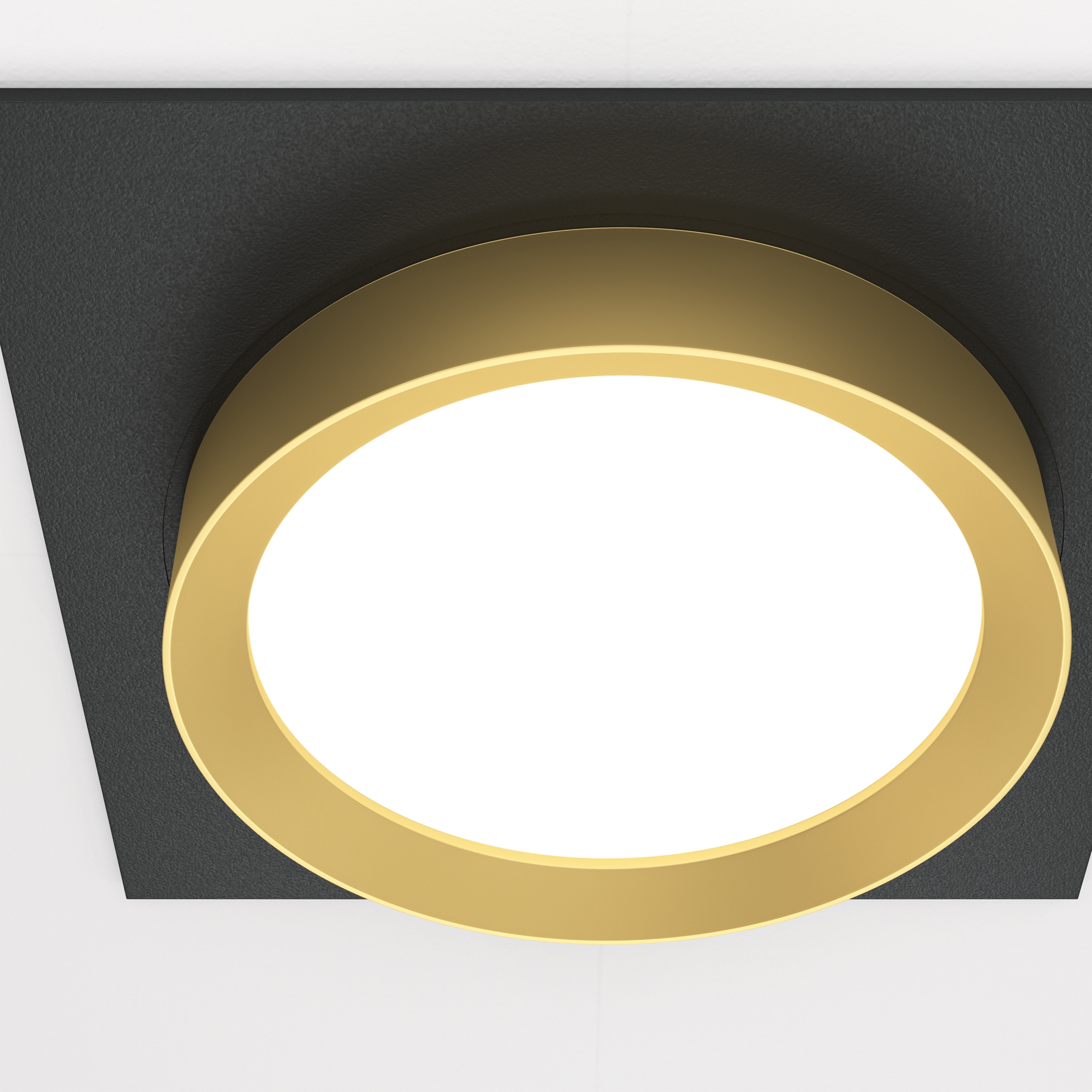 Светильник Technical DL086-GX53-SQ-BG, цвет черный с золотом - фото 2