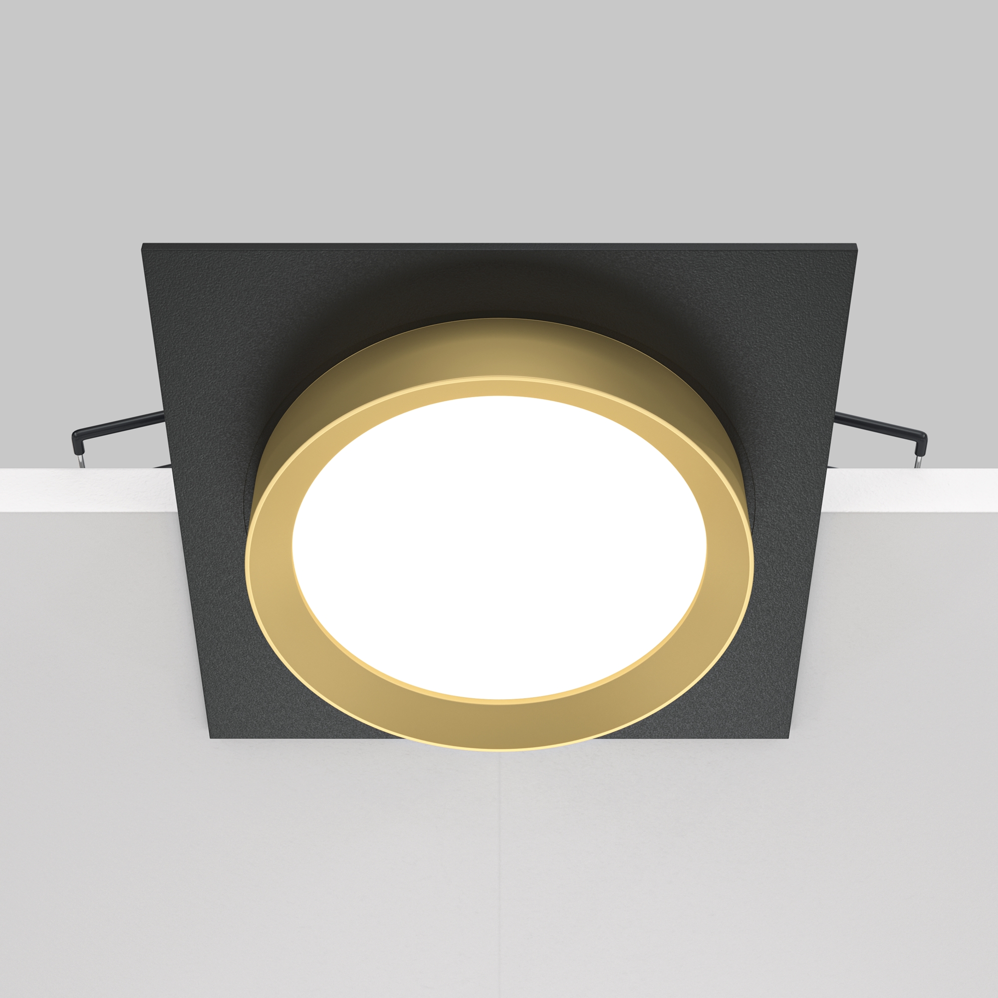 Светильник Technical DL086-GX53-SQ-BG, цвет черный с золотом - фото 4
