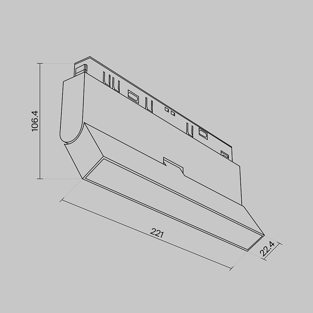 Светильник трековый Technical TR036-4-12W3K-DS-B, цвет черный - фото 7