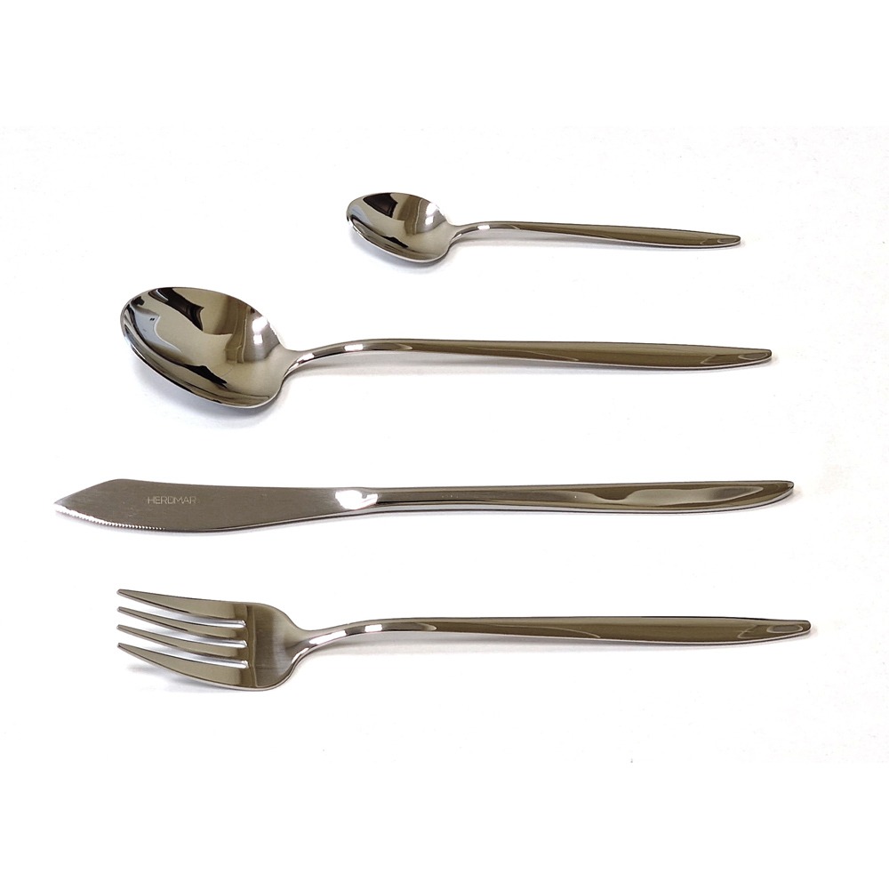 

Набор столовых приборов Herdmar Grace 6 персон 24 предмета, Серебристый