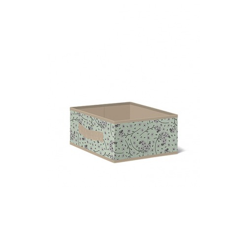 короб стеллажный для хранения с крышкой Короб стеллажный Лакарт Дизайн без крышки ТВ-6 Botanica 26х26х15см