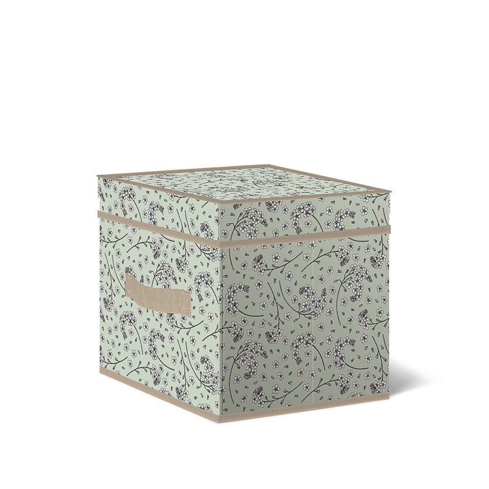 Короб стеллажный Лакарт Дизайн с крышкой  TBL-3 Botanica 30х30х30см короб для переезда самосборный 50x40x40 см картон до 35 кг