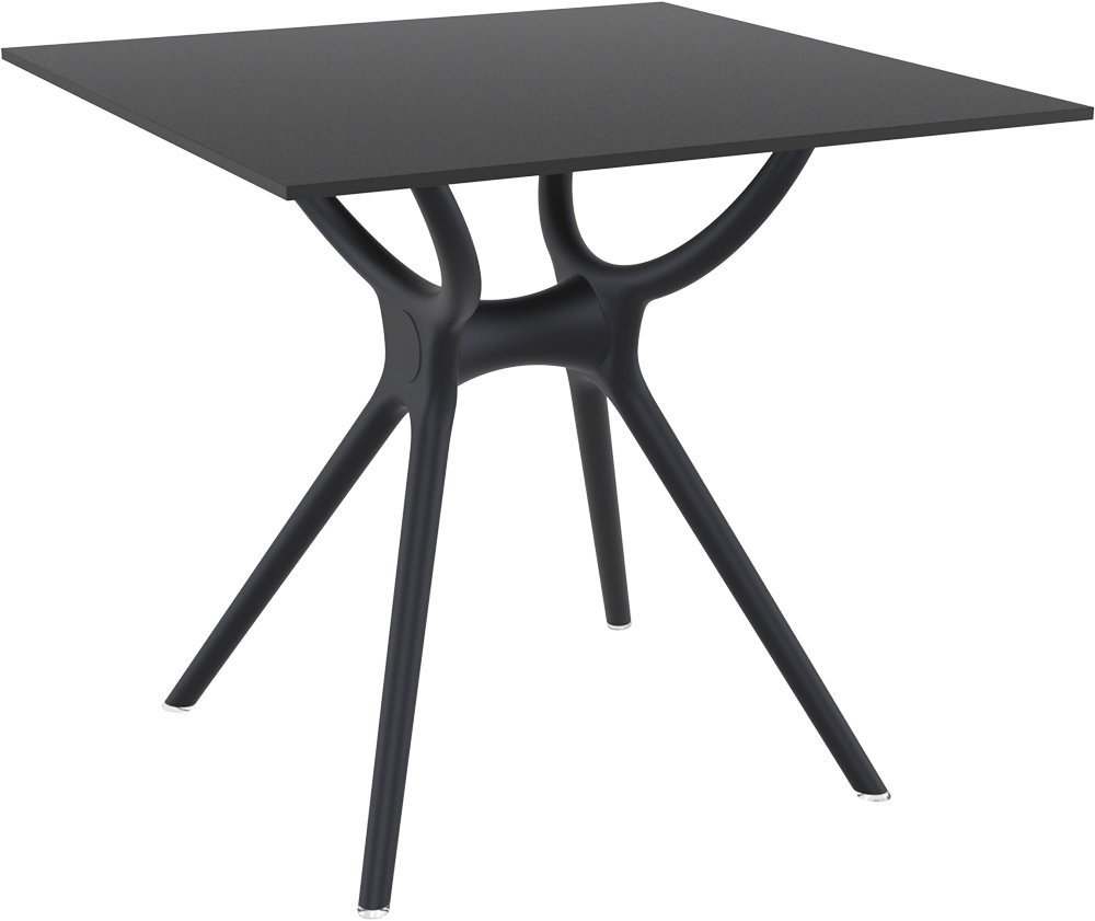 Стол квадратный Siesta Contract Air Table чёрный 80х80х74 см - фото 1
