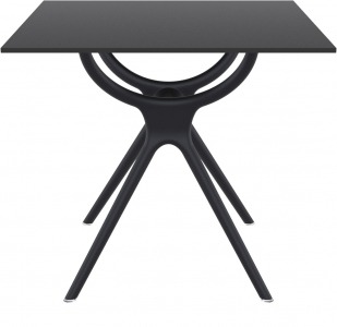 фото Стол квадратный siesta contract air table чёрный 76х76х74 см