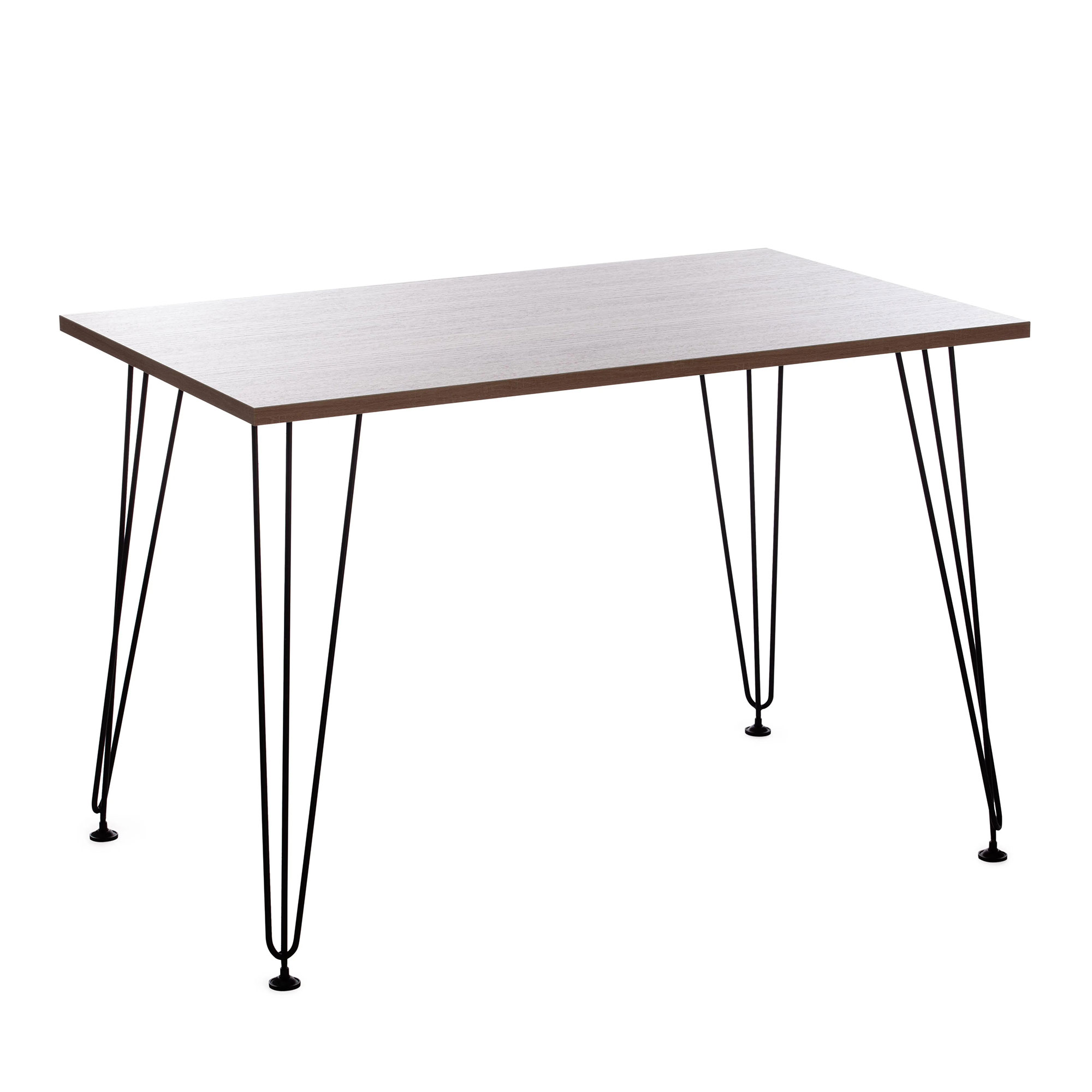 Обеденный стол TC Star коричневый с чёрным 110х70х75 см (19241), цвет чёрный