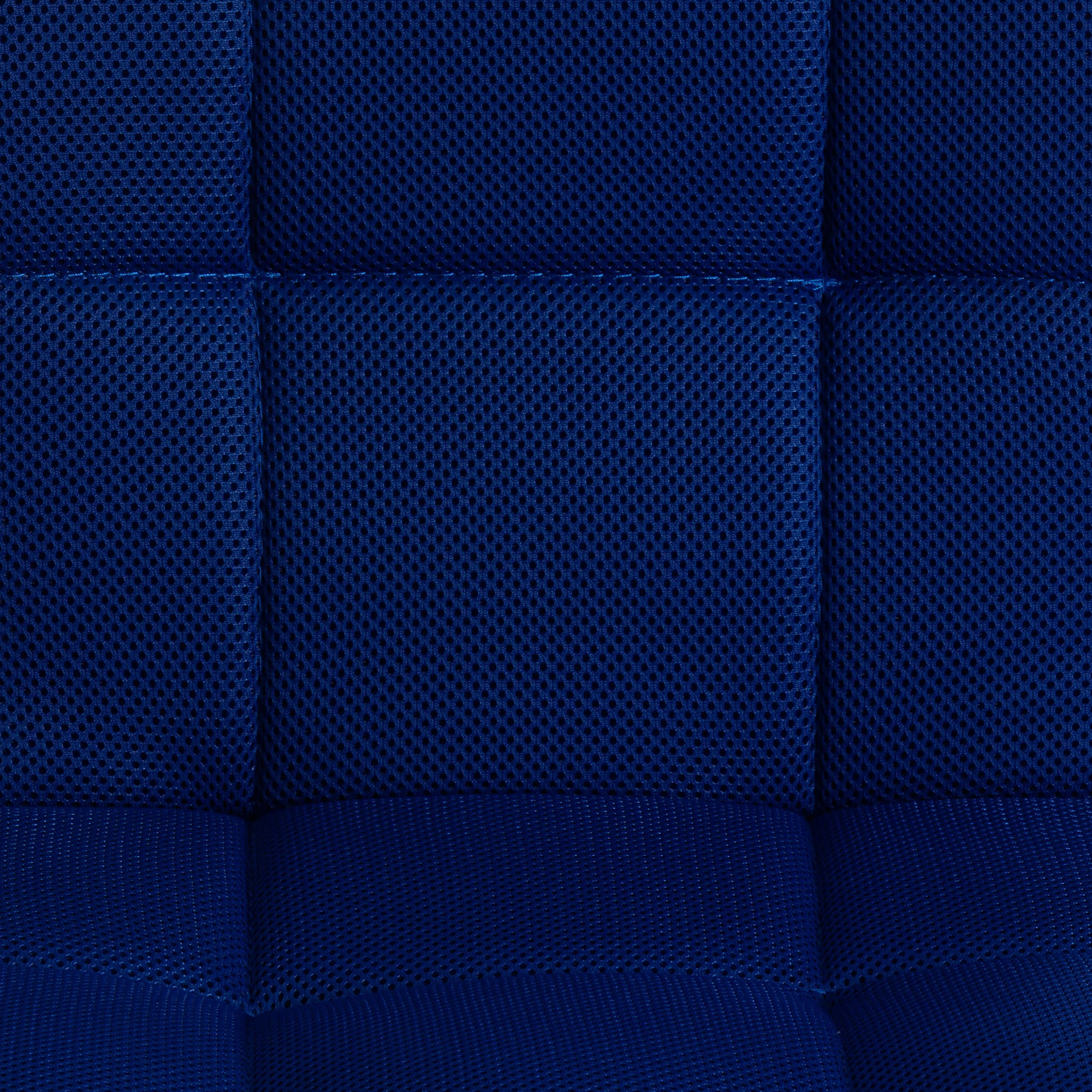 Компьютерное кресло TC Zero синее 45х40х96 см (19275), цвет серебряный - фото 8