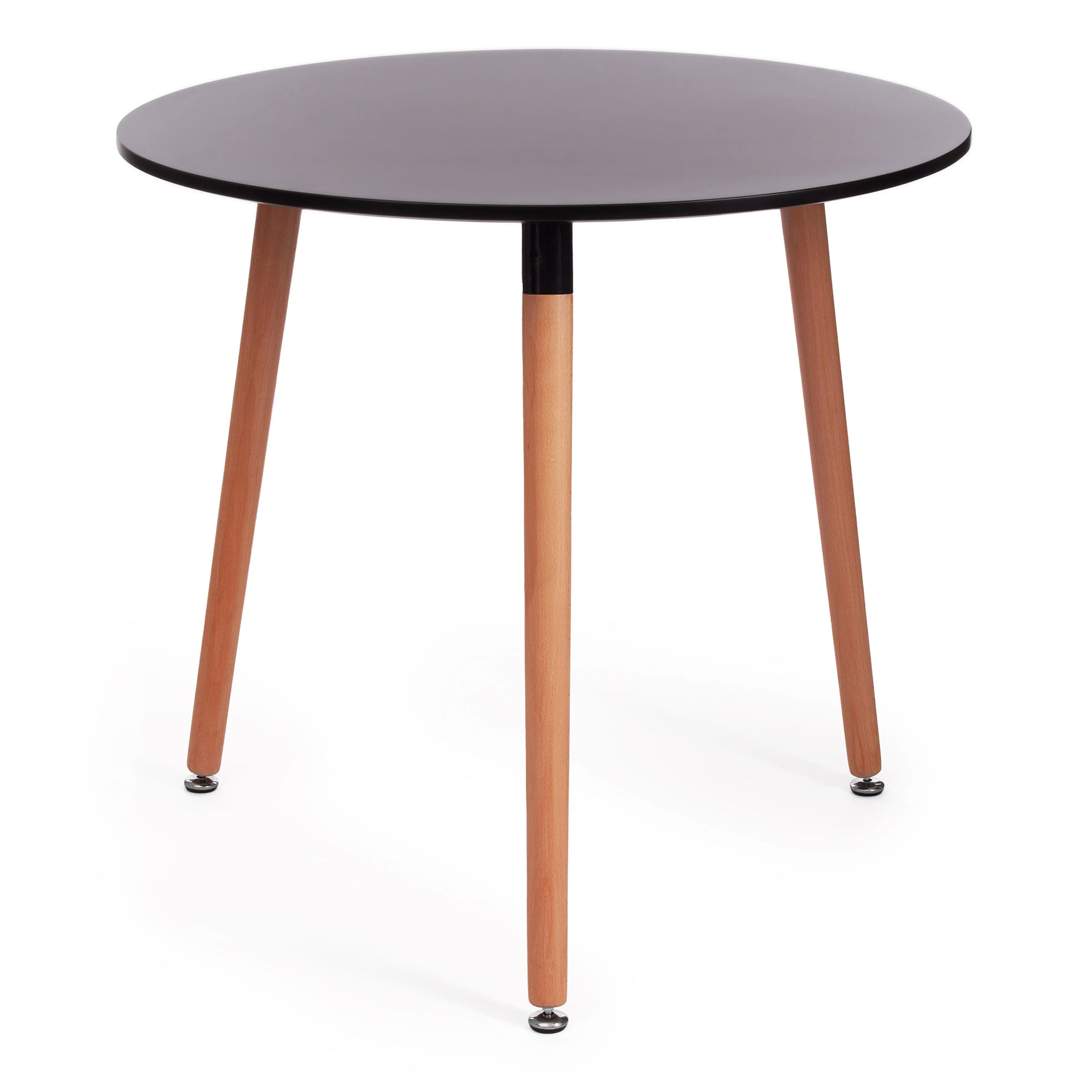 Обеденный стол TC Mars чёрный с бежевым 80х80х75 см (15187) стол обеденный мебелик фидея 3 орех 120 160x70 п0003534