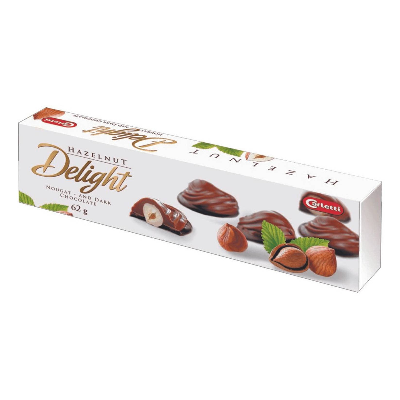 Набор шоколадный Carletti Hazelnut Delight, 62 г коробка складная под 25 конфет белая 22 х 22 х 3 3 см