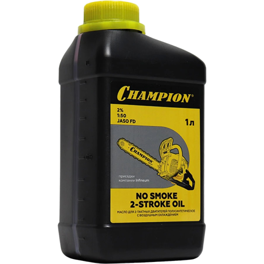 Масло Champion для 2-тактных двигателей полусинтетическое Jaso FD (952830) 1 л масло для садовой техники champion 2 stroke oil 1 л