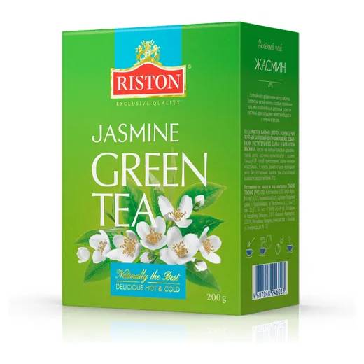 Чай зеленый Riston листовой Жасмин, 200 г чай чёрный листовой riston английский завтрак 100 г
