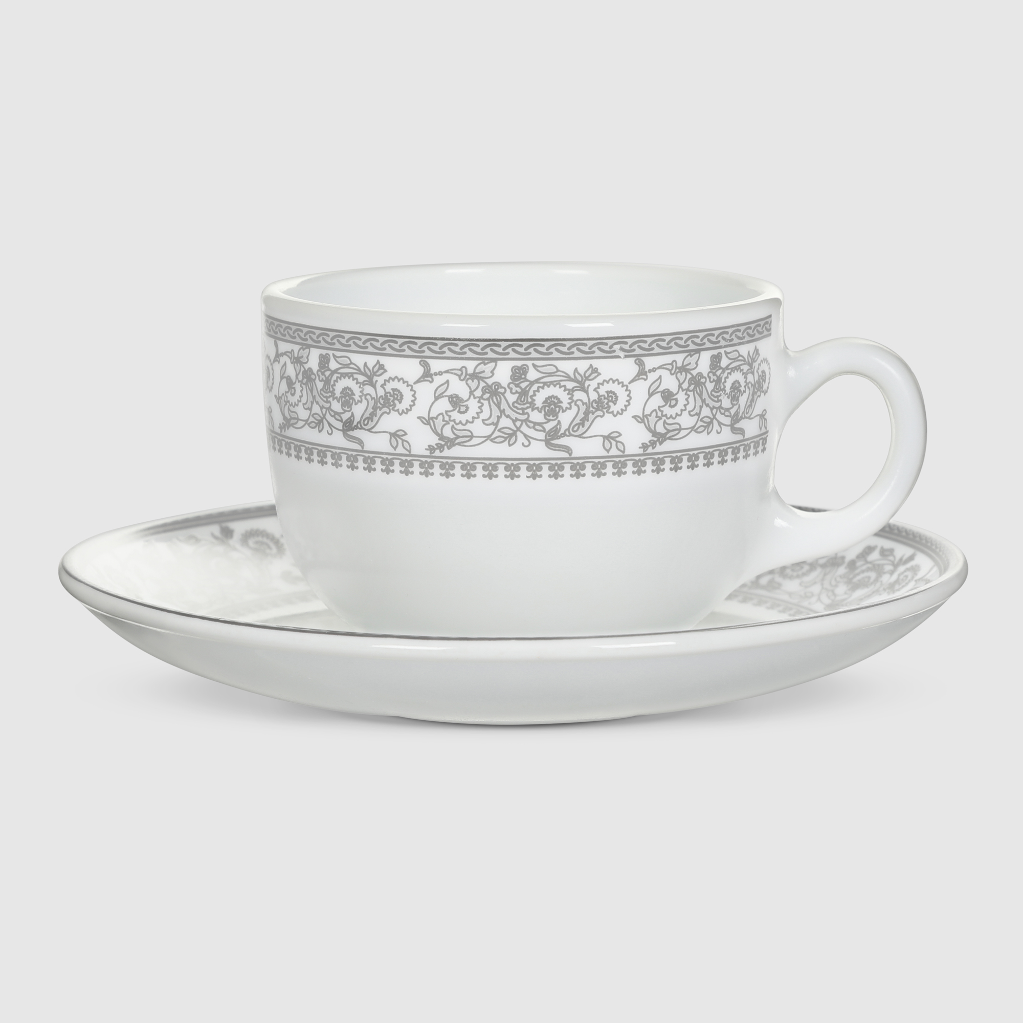 Набор чайных пар La Opala Persian silver 6 персон 12 предметов блюдце porcel ballet silver rain