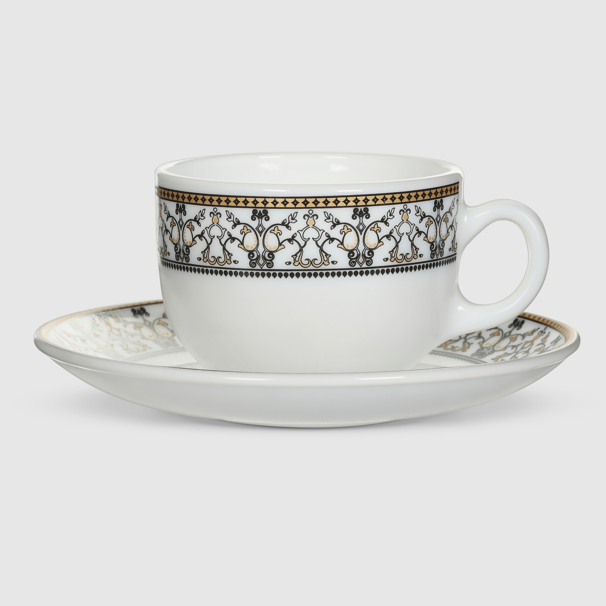 Набор чайных пар La Opala Moroccan gold 6 персон 12 предметов cairo gold столовые предметы на 6 персон