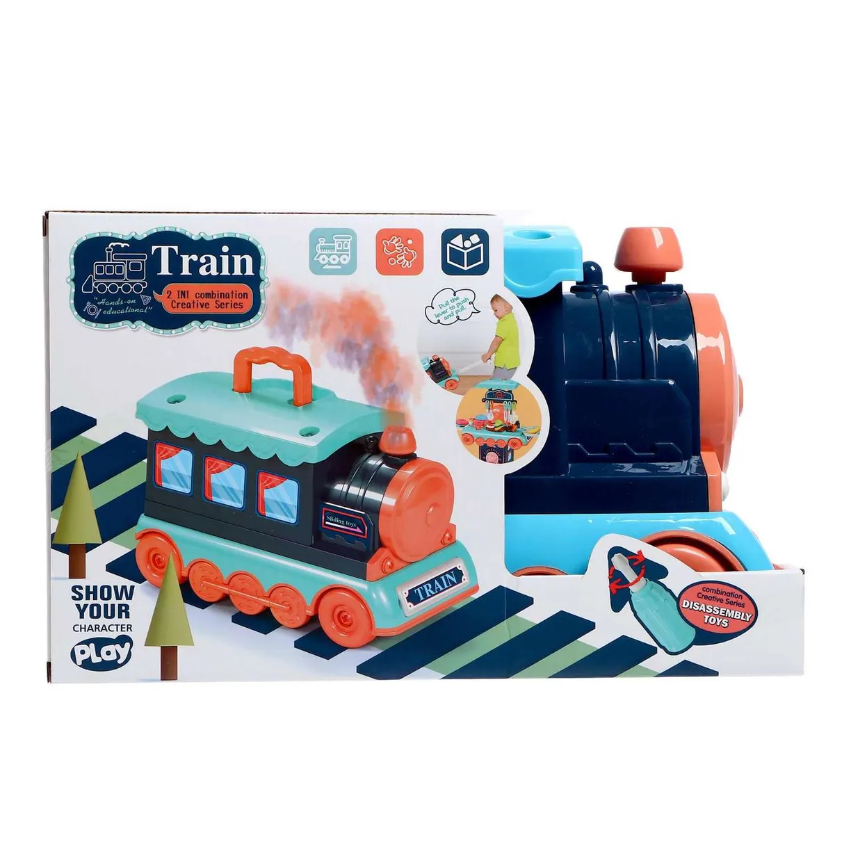 фото Игровой набор train sima-land кухня в чемодане-паровозе