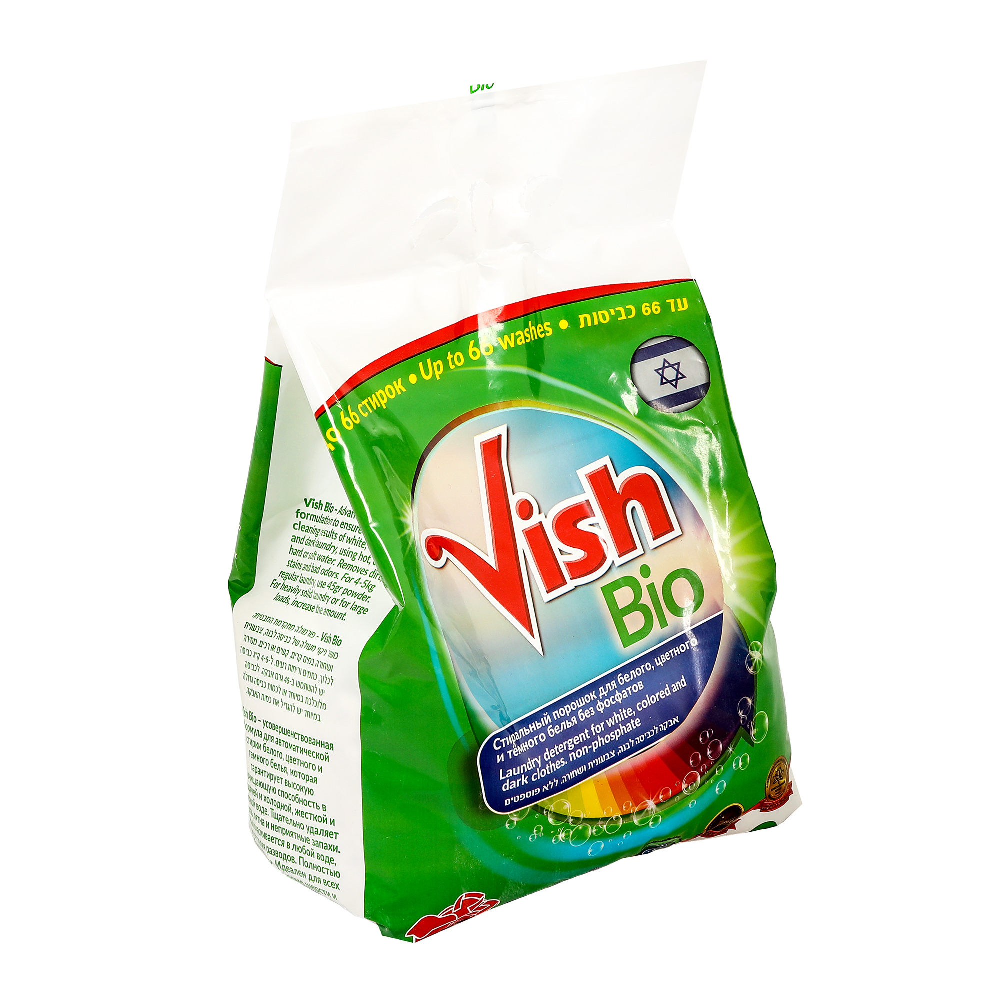 Стиральный порошок Vish Bio универсальный 3 кг стиральный порошок barhat lotos универсальный 3 кг