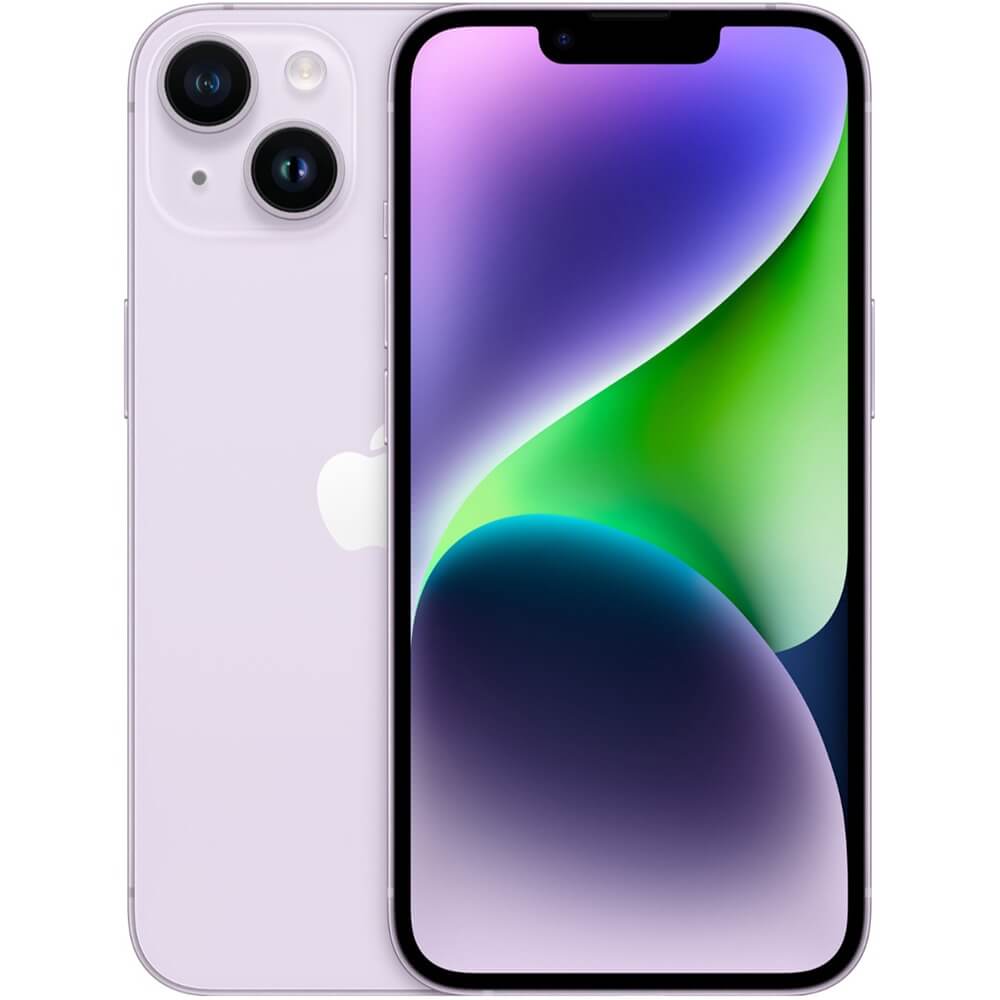 Смартфон Apple iPhone 14 128 Gb Purple Dual Sim смартфон apple iphone 14 midnight 128 gb 1 шт