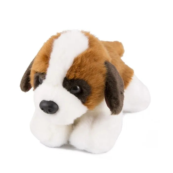Мягкая игрушка MaxiLife Собака сенбернар лежачий 20 см собака на панель авто качающая головой большая белый окрас