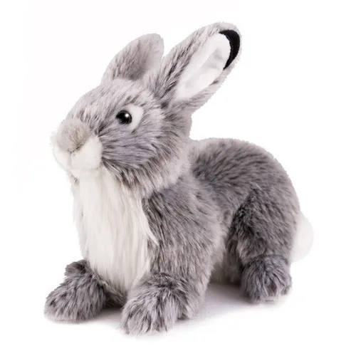 Мягкая игрушка MaxiLife Серый кролик 20 см фартук 70х85 см хлопок белый кролик rabbit grey