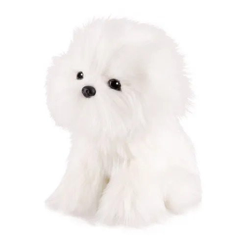 Мягкая игрушка MaxiLife Собака Бишон 20 см собака на панель авто качающая головой большая белый окрас