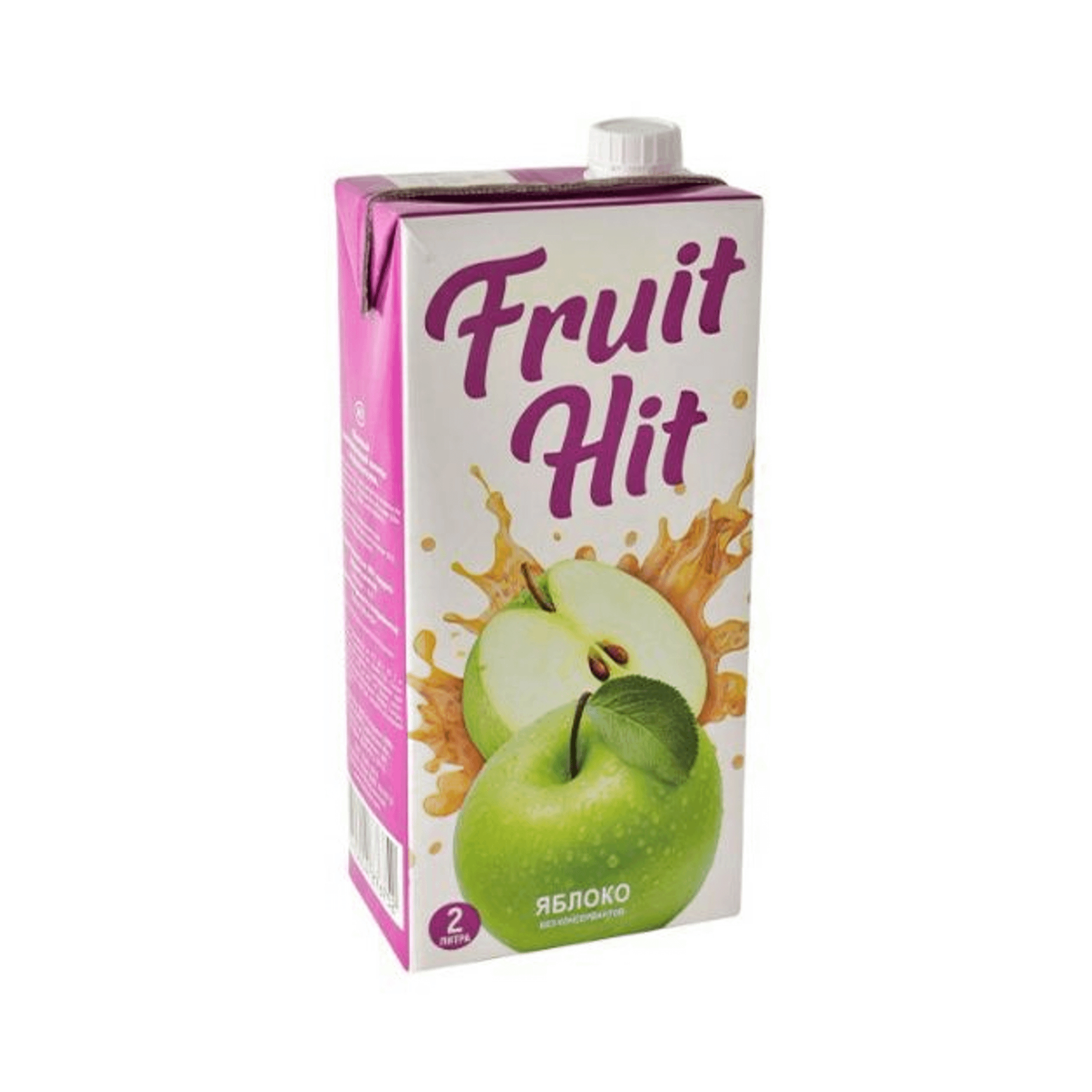 Нектар Fruit Hit Яблочный, 2 л нектар я мультифрукт 0 97 литра