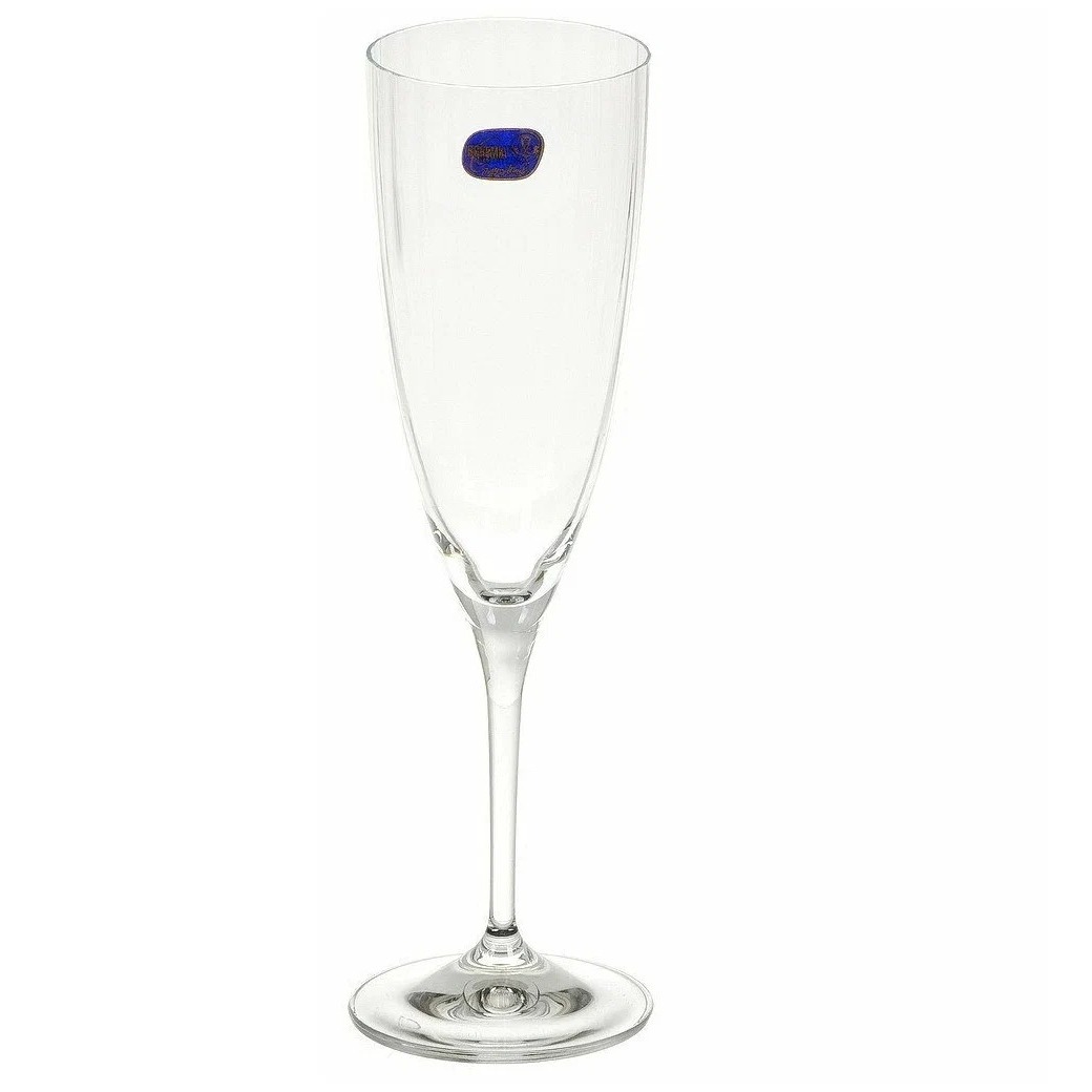 Набор бокалов Crystalex A.S. кейт оптик для шампанского 220 мл 6 шт, цвет прозрачный - фото 1