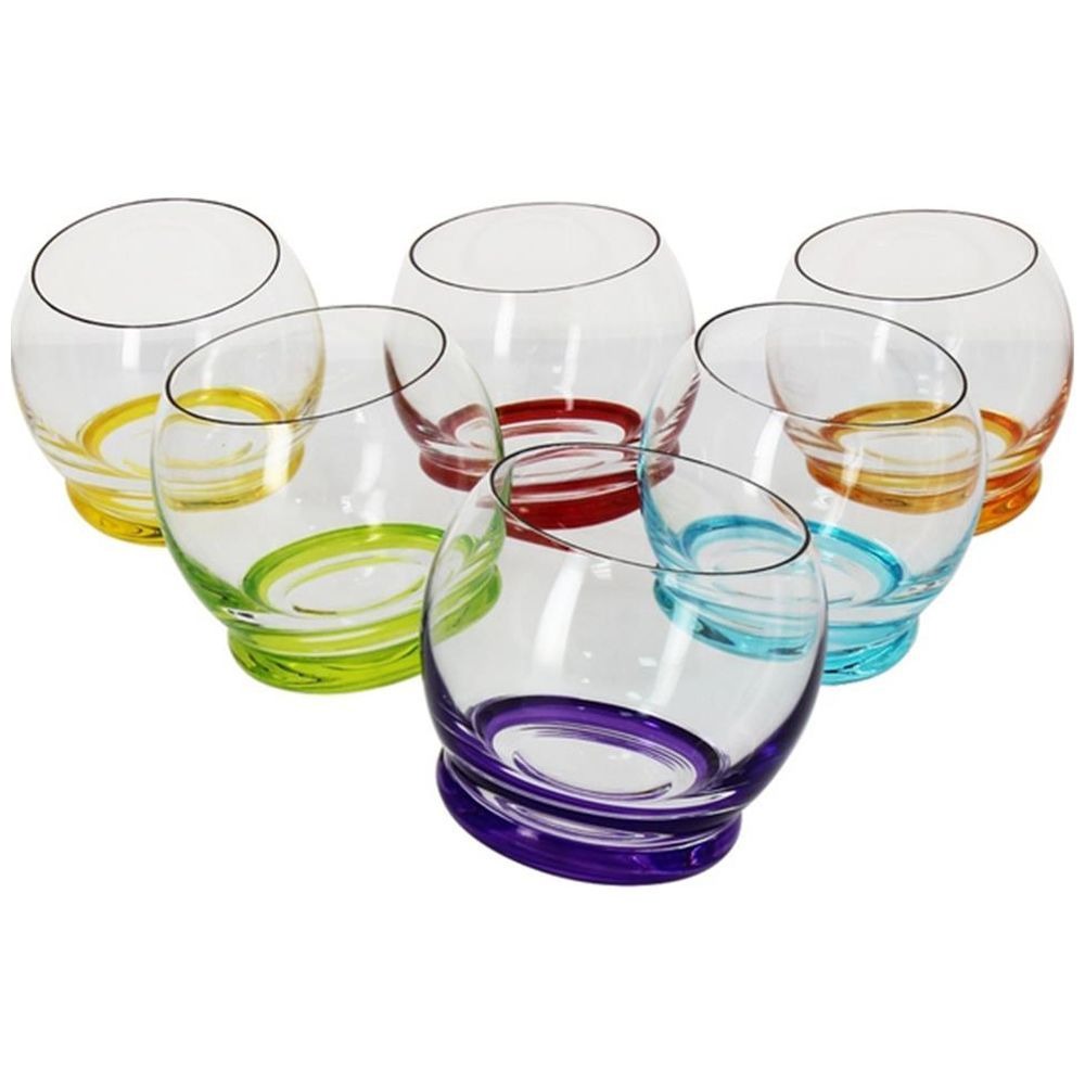 Набор стаканов для виски Crystalex Crazy 390 мл 6 шт, цвет прозрачный - фото 1