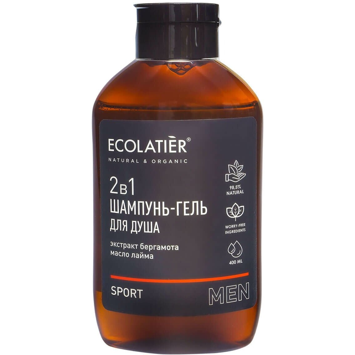 Шампунь и гель для душа Ecolatier 2в1 Extra Fresh 400 мл шампунь для волос ecolatier укрепляющий 600 мл