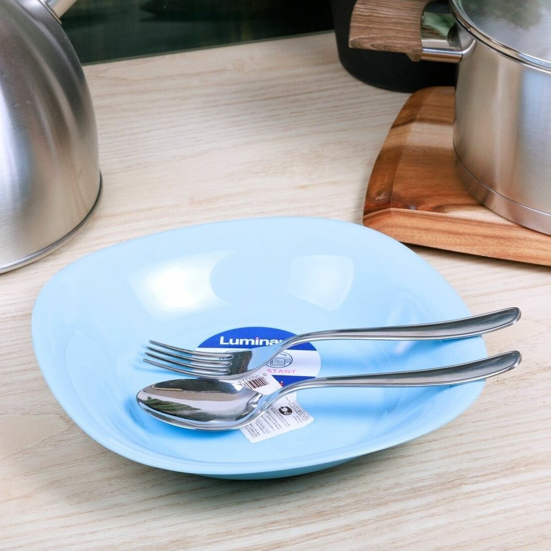 Тарелка суповая Luminarc Carine light blue 21 см, цвет голубой - фото 2