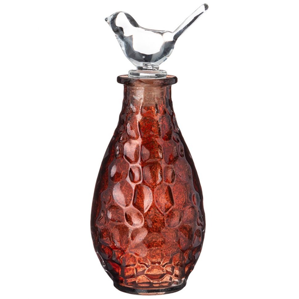 Бутылочка декоративная Lefard Бухара красная 6,5х6,5х17,5 см