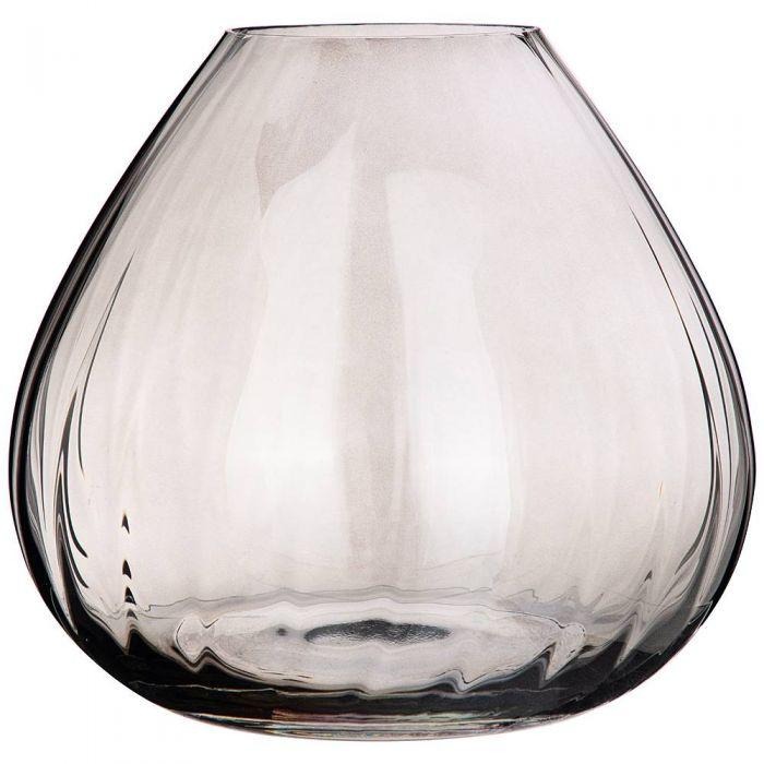 ваза для ов crystalex herbal стеклянная 180 мл 75151 Ваза Crystalex Waterfall Smoky 18,5 см