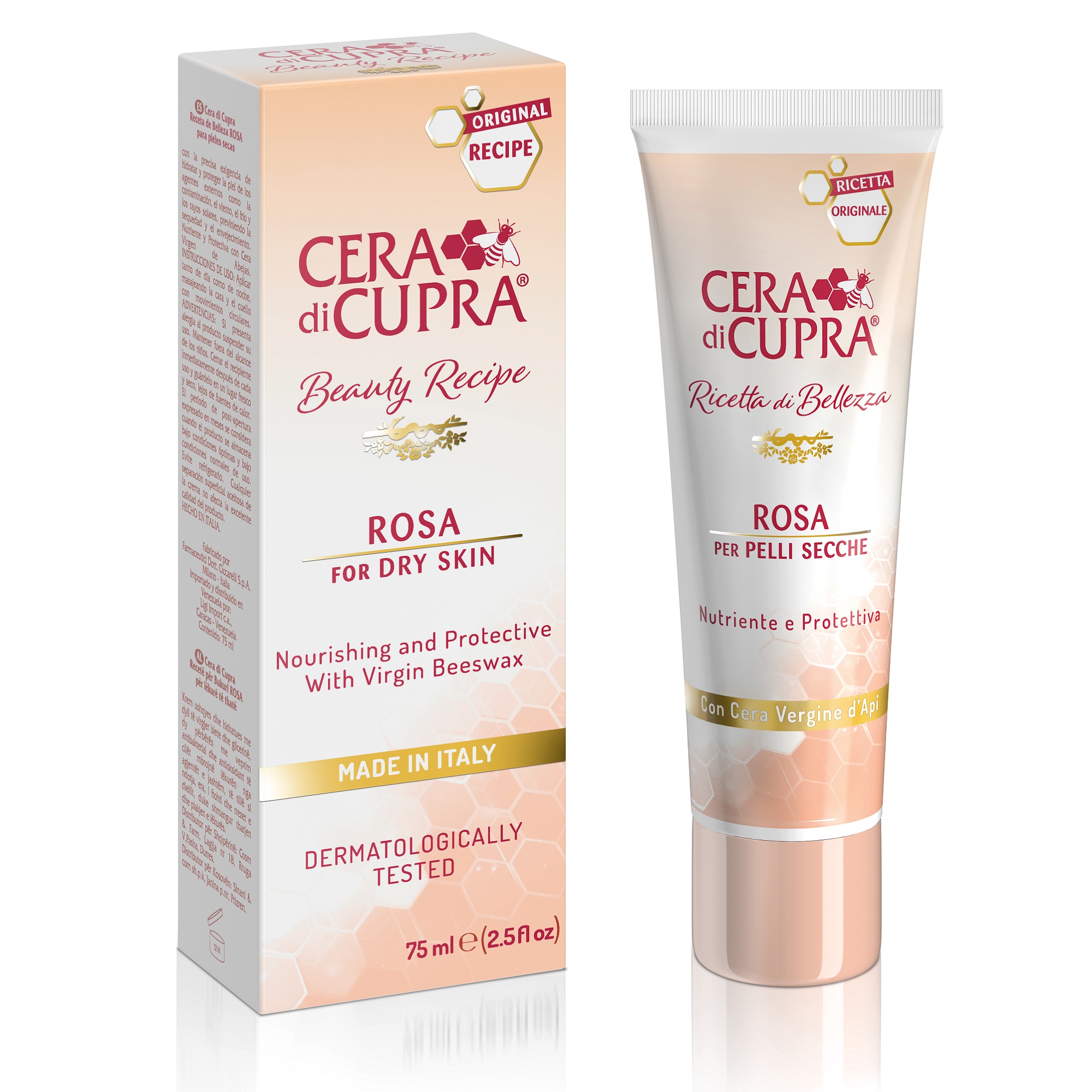 Крем для лица Cera di Cupra ROSA ORIGINAL RECIPE 75 мл специальный крем для лица для кожи склонной к аллергии 75 мл