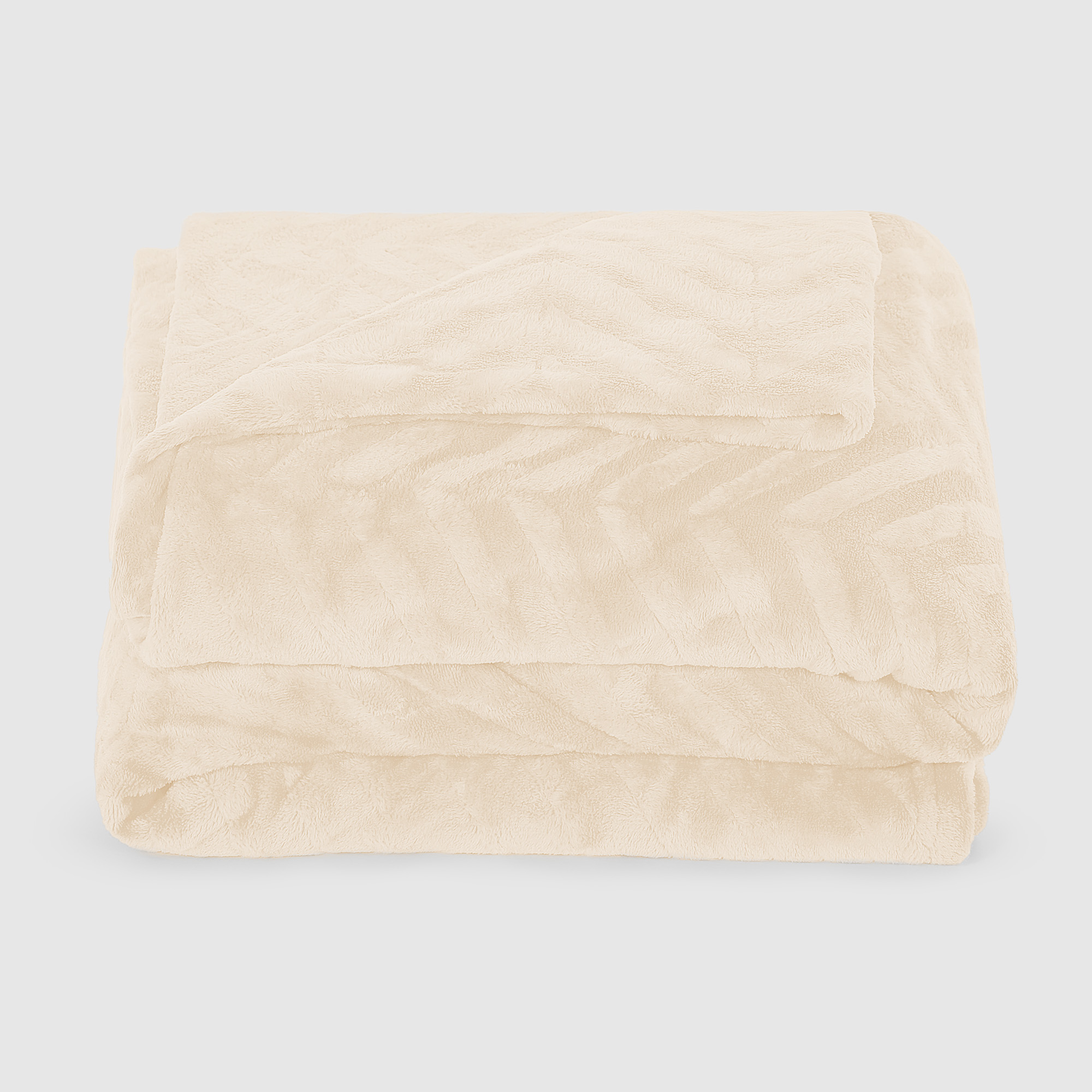 Флисовый плед Hyseas 200х220 см кремовый одеяло дачное утепленное кремовый р 200х220