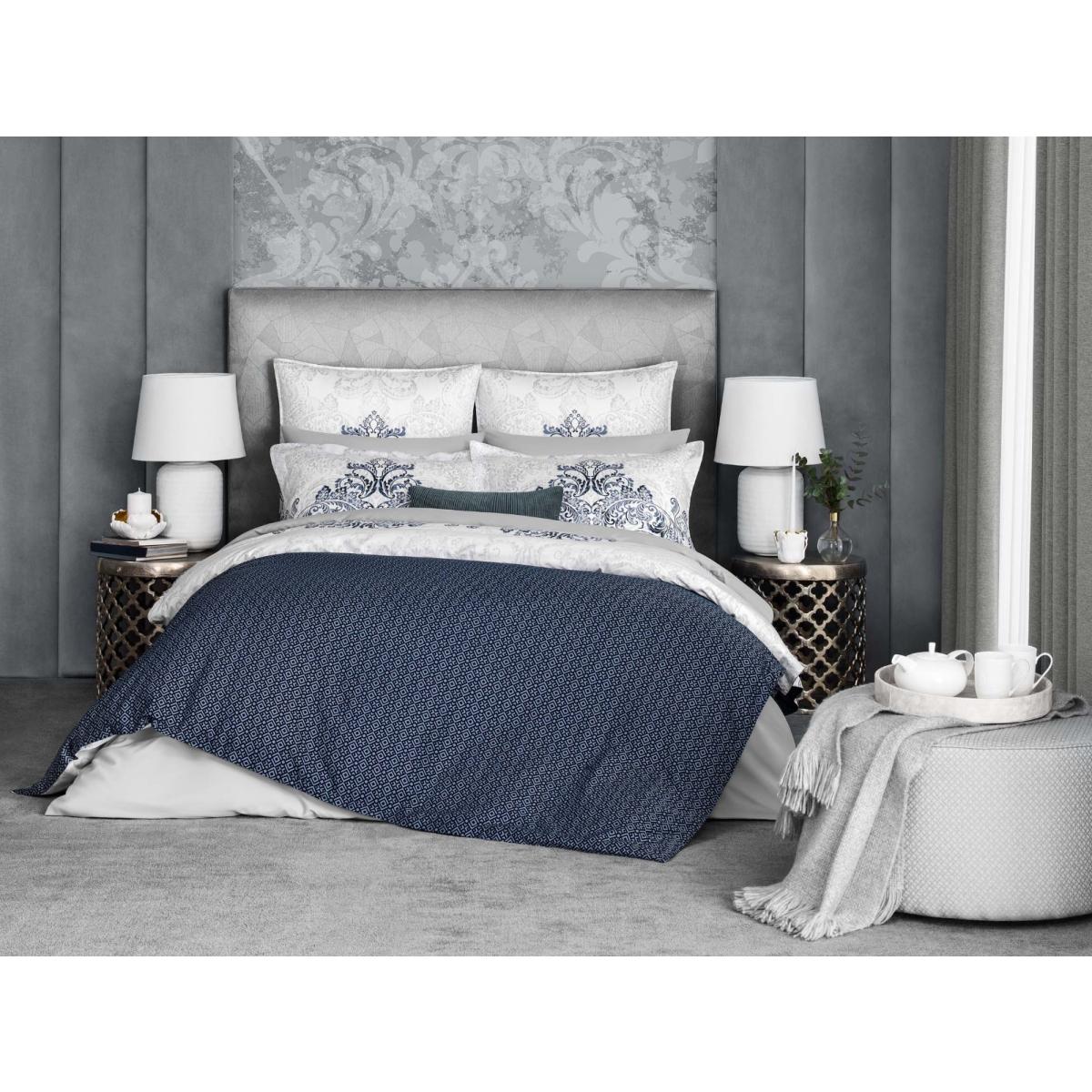 Комплект постельного белья Togas Флевланд бело-синий Полуторный, цвет белый, размер Полуторный - фото 9