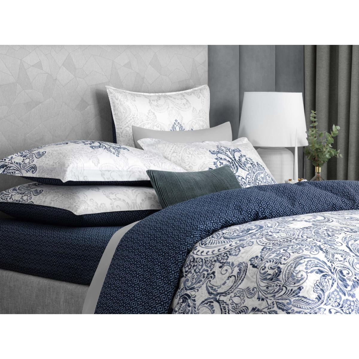 Комплект постельного белья Togas Флевланд бело-синий Полуторный, цвет белый, размер Полуторный - фото 8