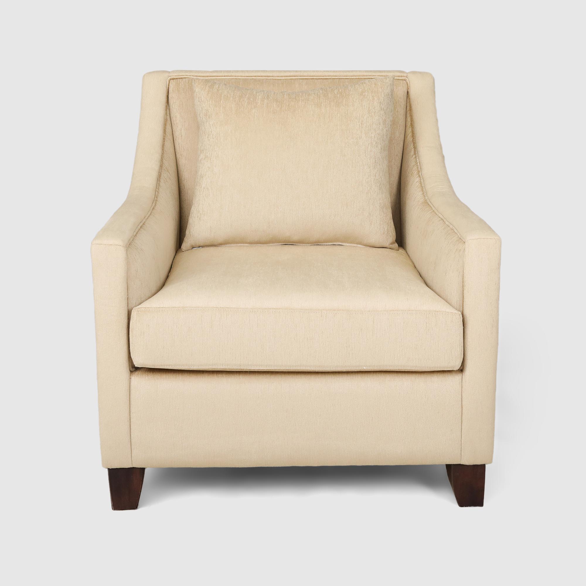 Кресло Siemo Diva бежевое 82х80х86 см, цвет коричневый - фото 2