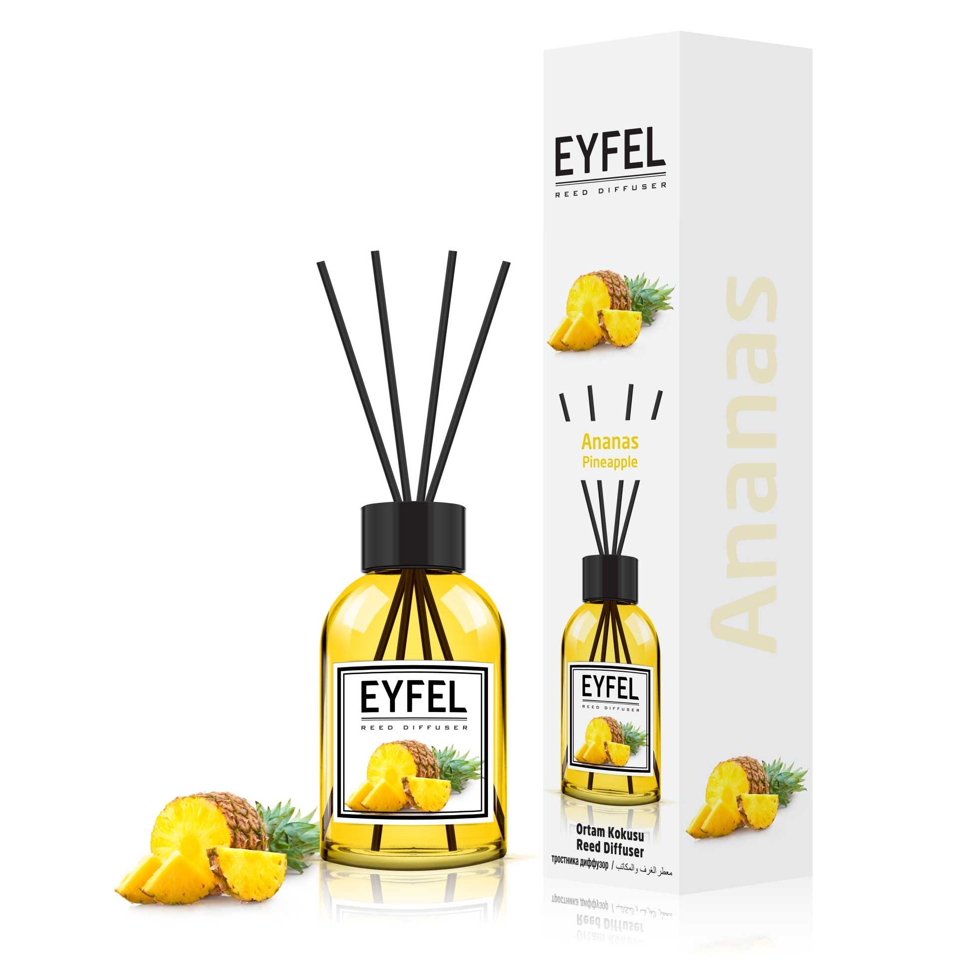 Аромадиффузор Eyfel Parfum ананас 100 мл аромадиффузор eyfel parfum тропический лес 100 мл