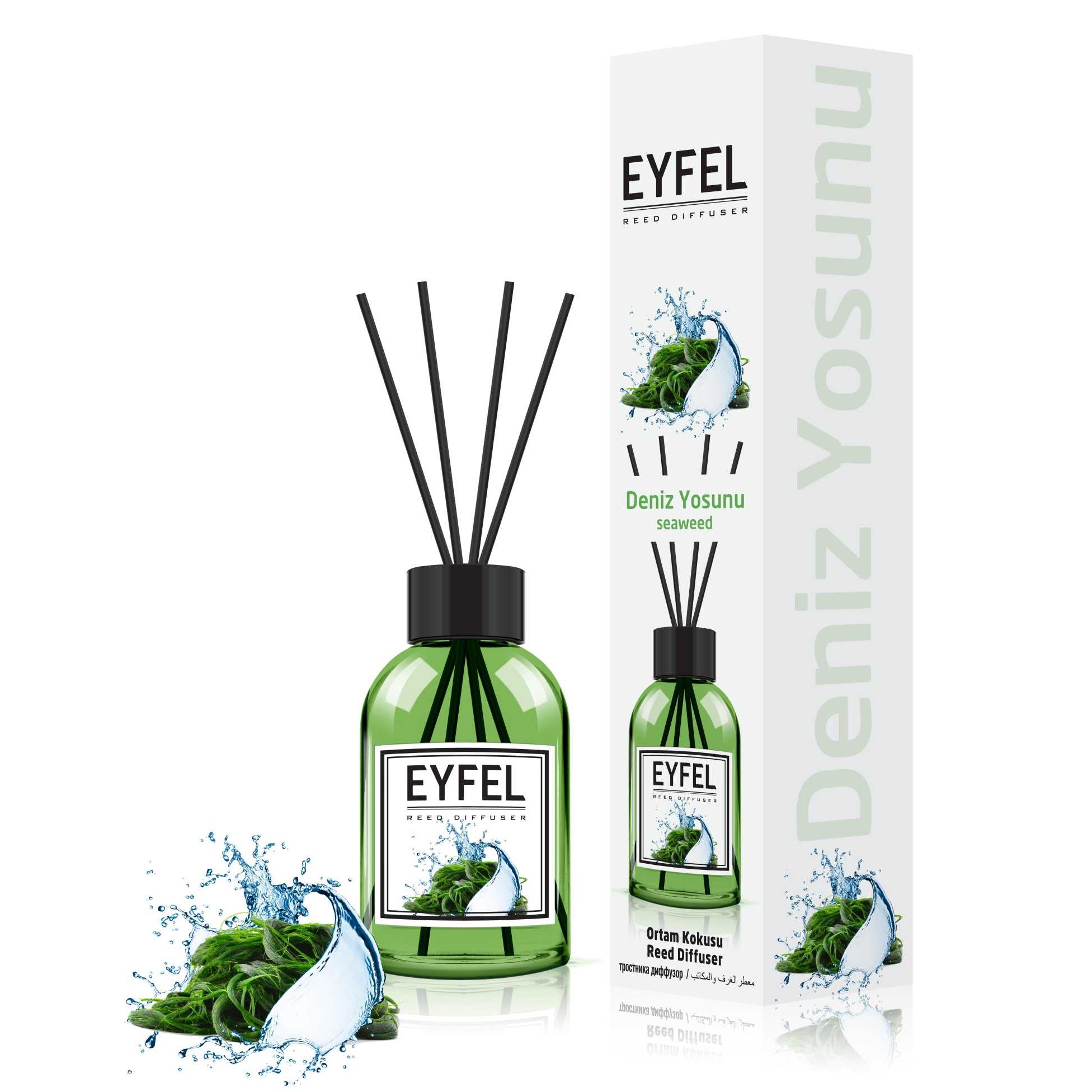 Аромадиффузор Eyfel Parfum морские водоросли 100 мл аромадиффузор eyfel parfum тропический лес 100 мл