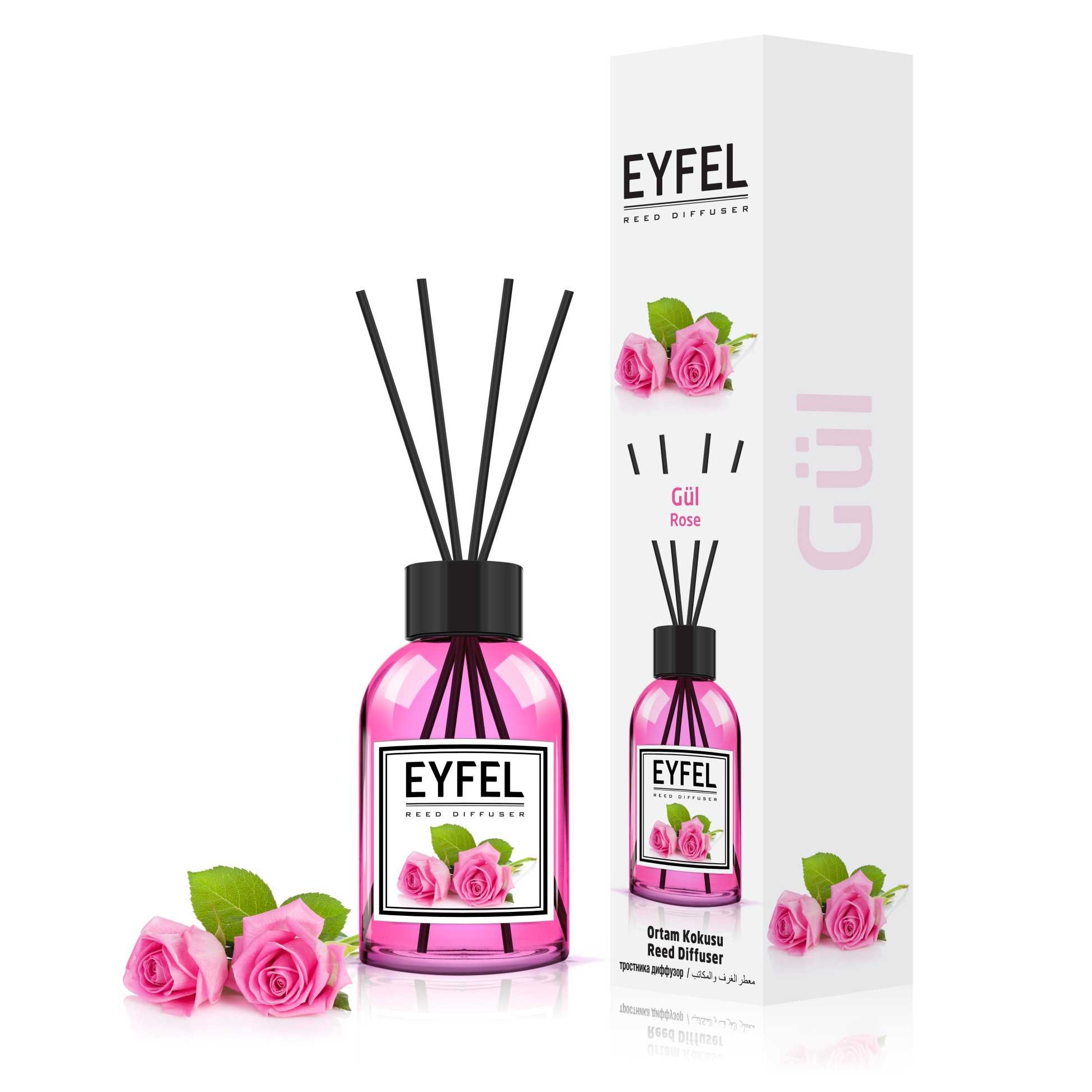 Аромадиффузор Eyfel Parfum роза 100 мл аромадиффузор eyfel parfum сосна с мятой 100 мл